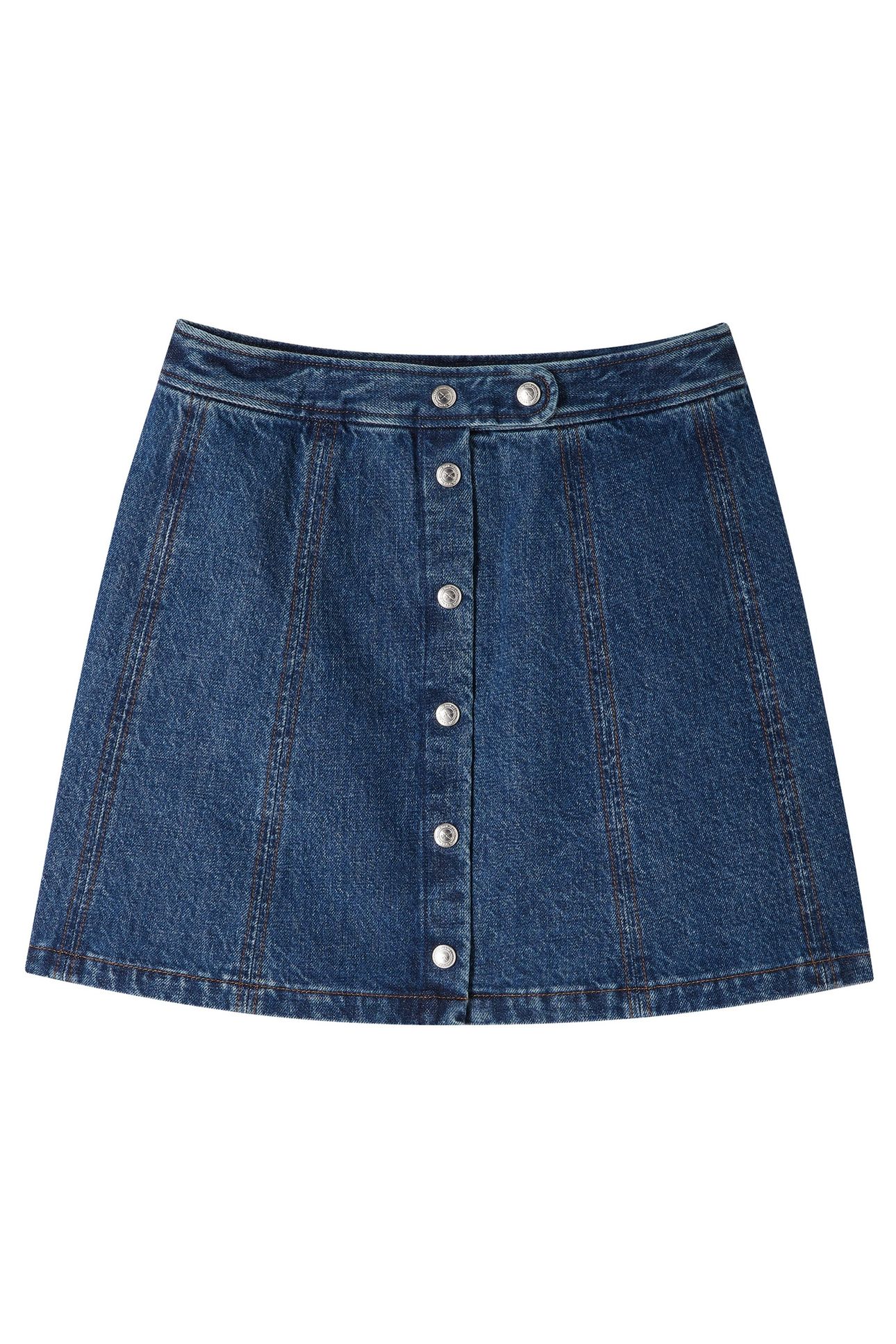 SKIRT POPPY WASHED INDIGO 2