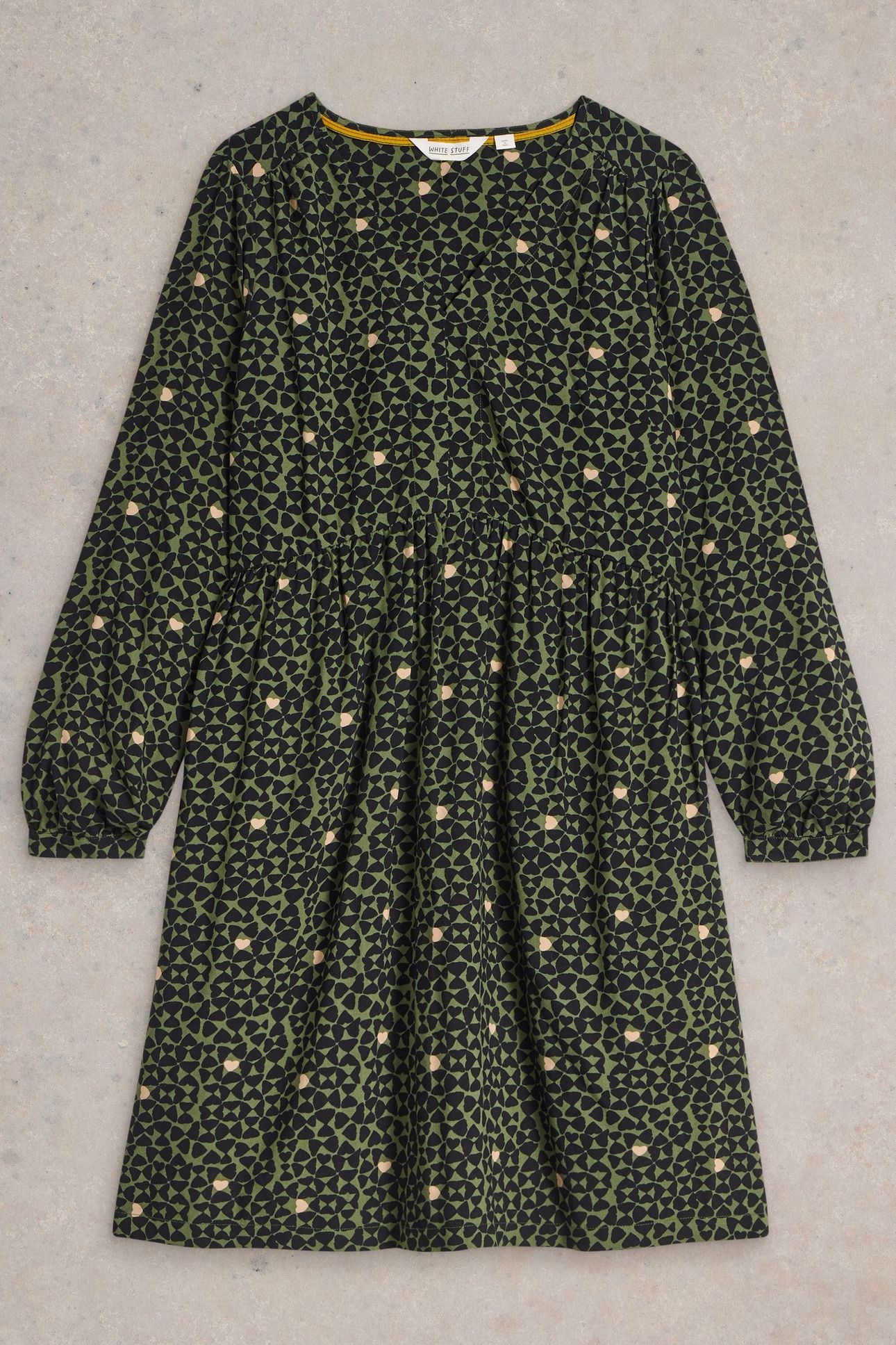 PENELOPE DRESS GREEN PRINT 4