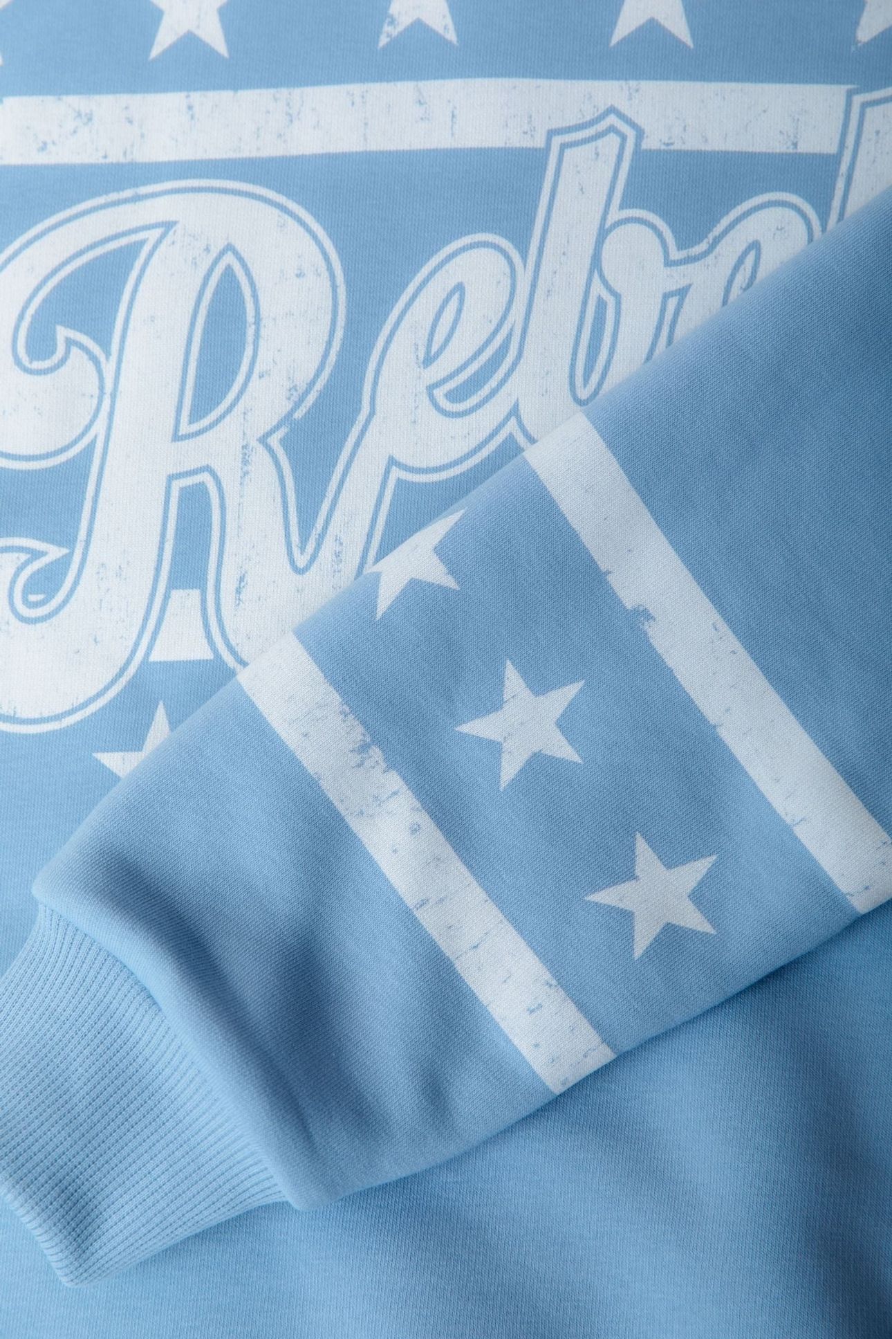 REBELS STARS DROPPED SHOULDER SWEAT HALOGEN BLUE 6