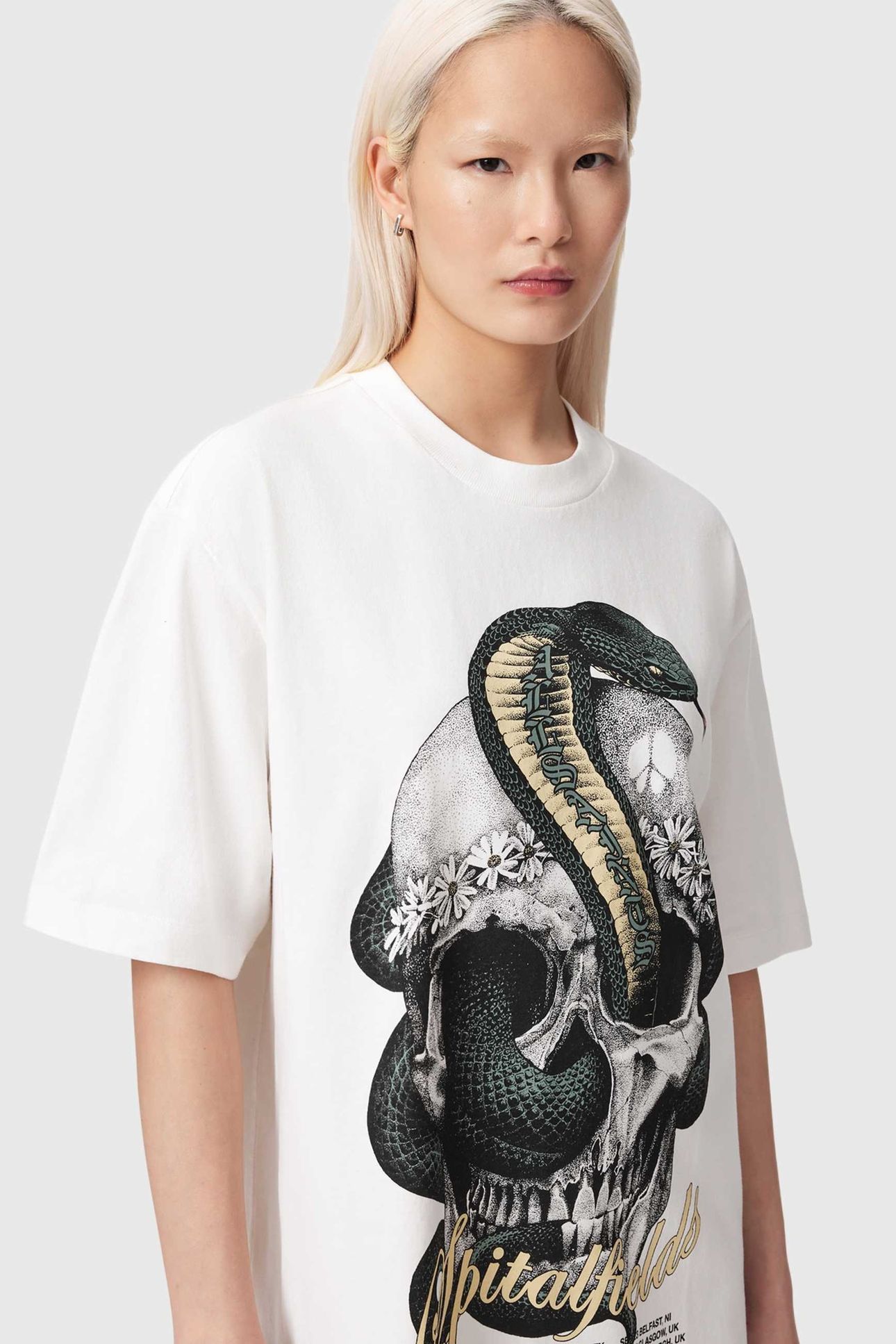 SNAKEHEAD TEE DRESS CHALK WHITE 6