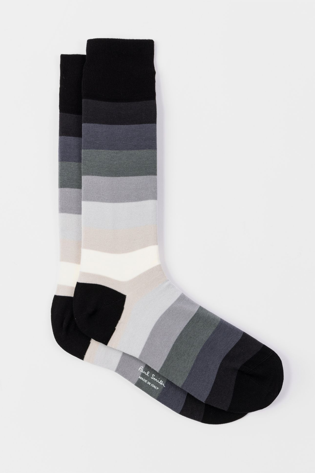 MEN SOCK ERWIN STRIPE BLACK 4
