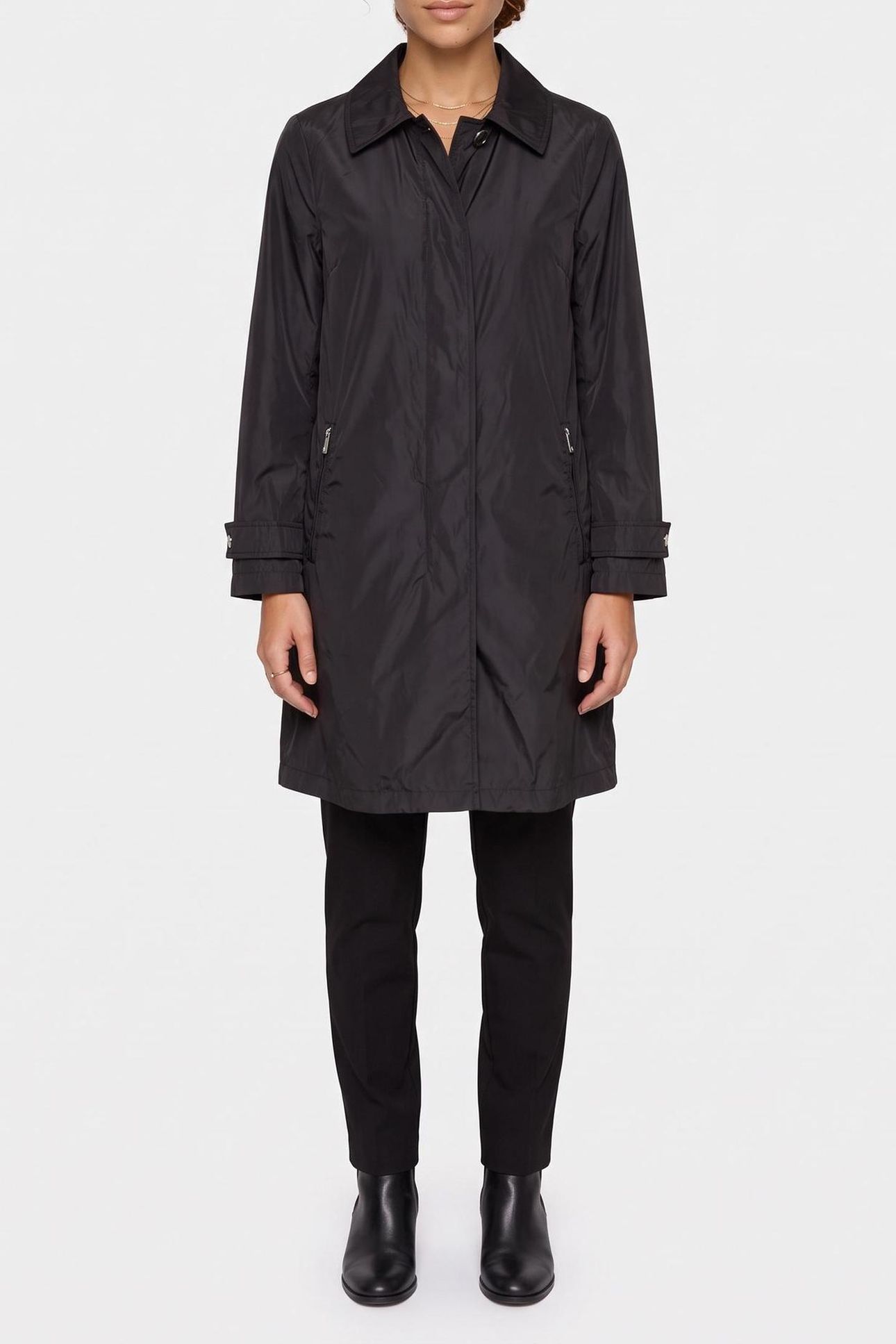 ZIP UP RAINCOAT BLACK 1