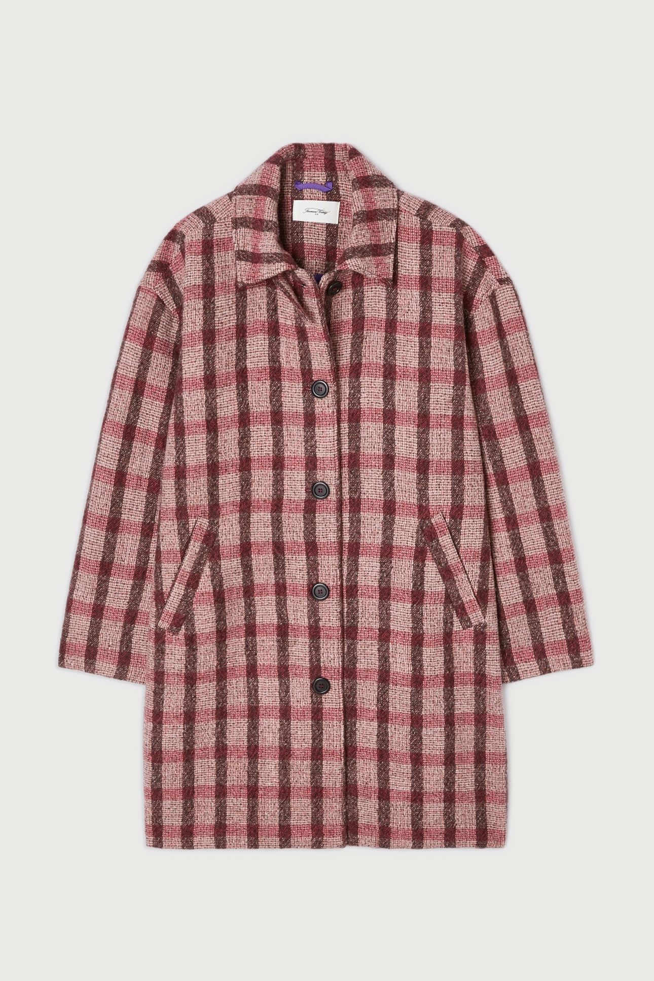 TURSBURG COAT TARTAN POIVRE ROUGE 3