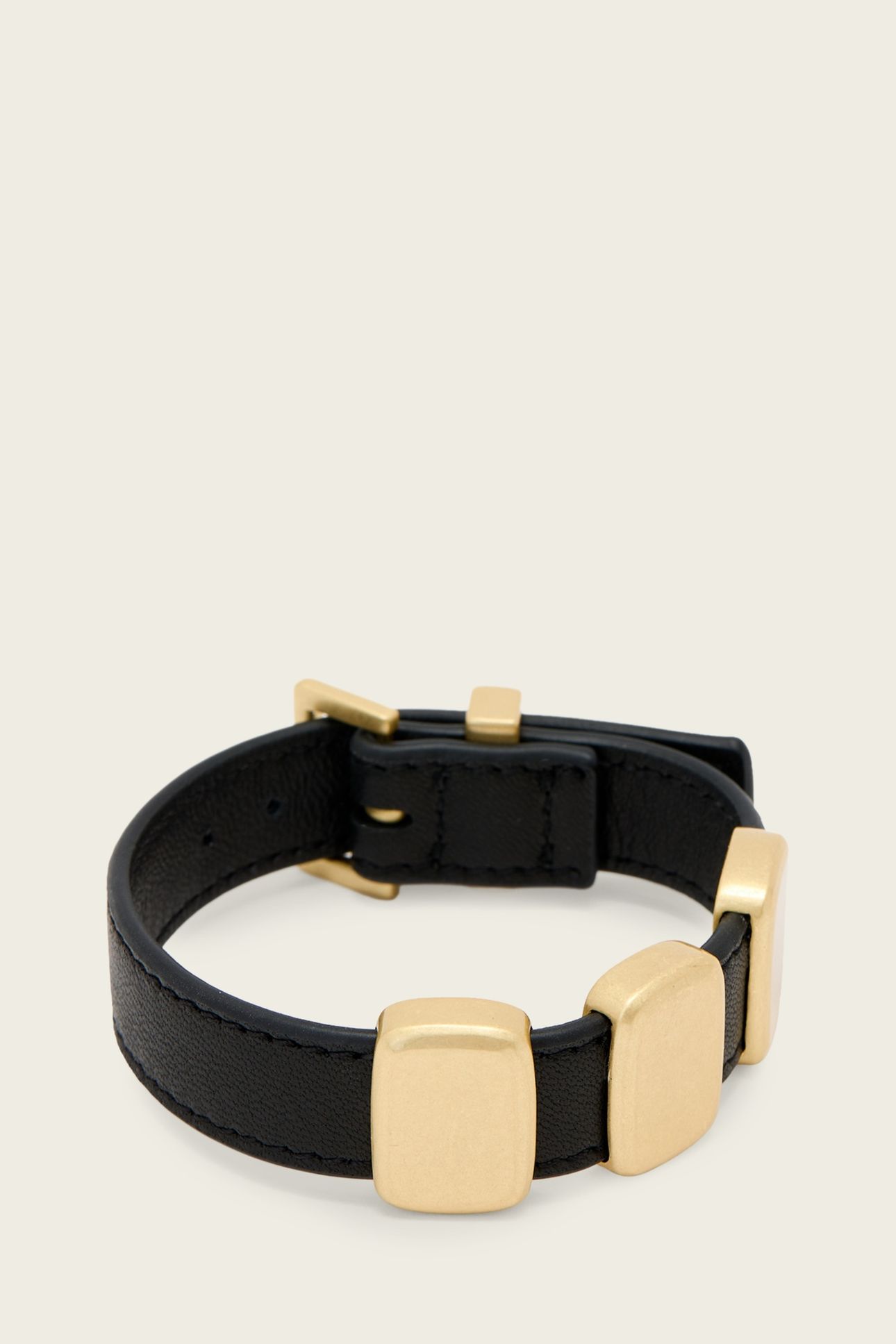 ESTA LTHR BRCLT BLACK/GOLD 1