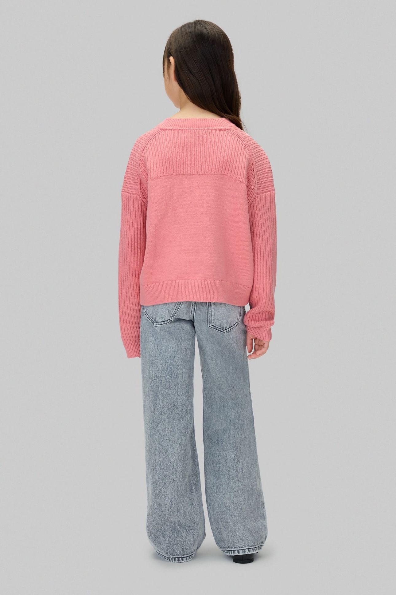 GIRLS MONOLOGO CN SWEATER BRANDIED APRICOT 2
