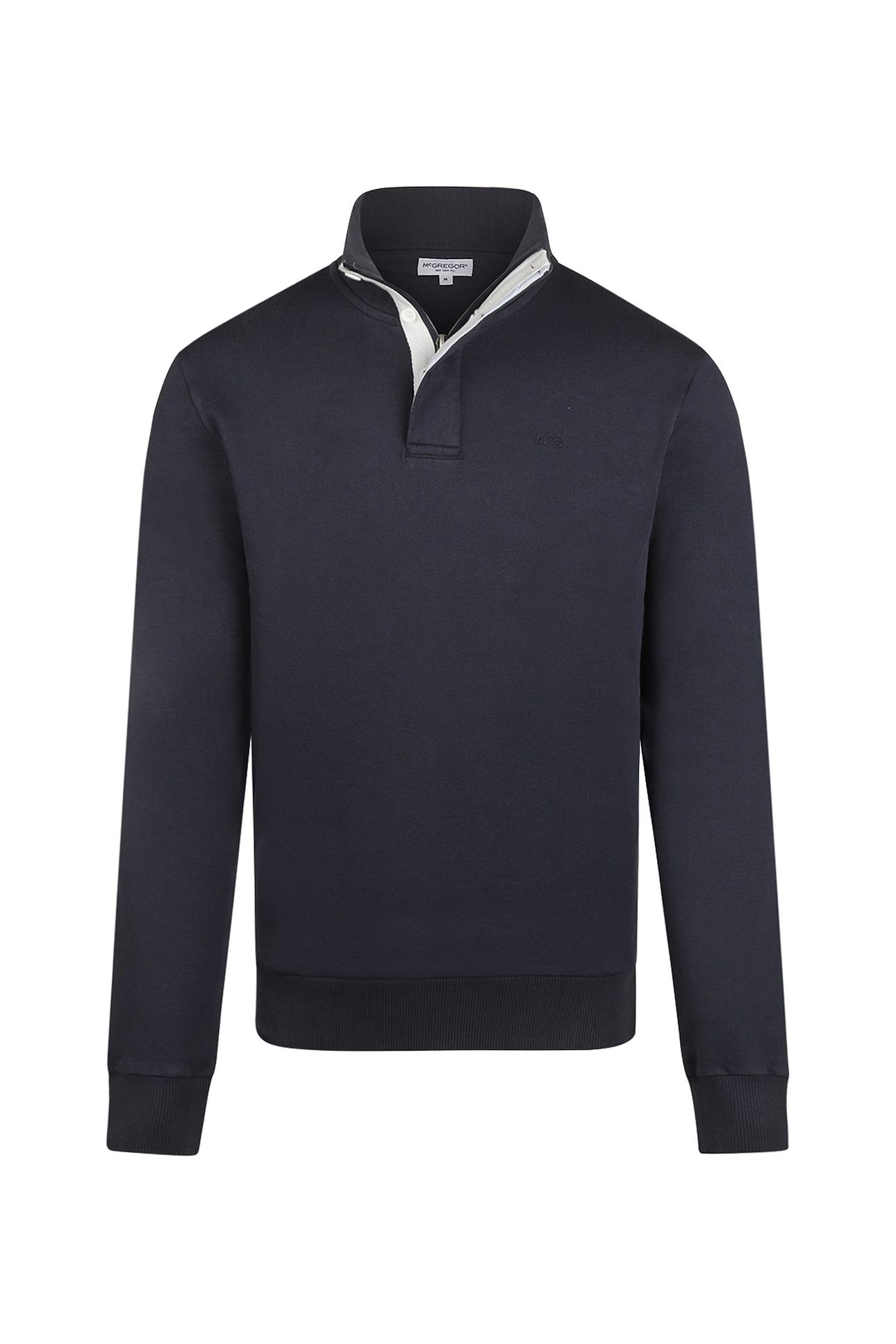 ZIP MOCK SWEATSHIRT NAVY 3