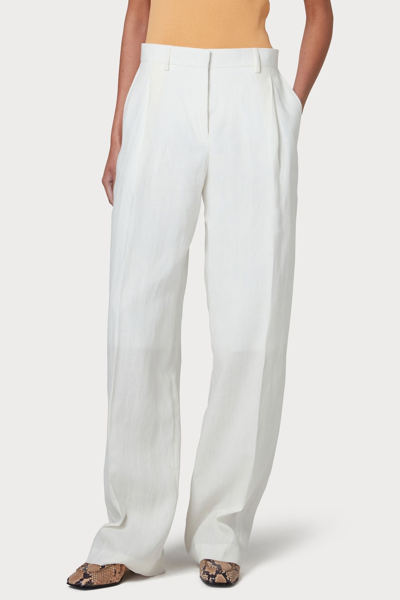 WOMENS TROUSERS IVORY 1