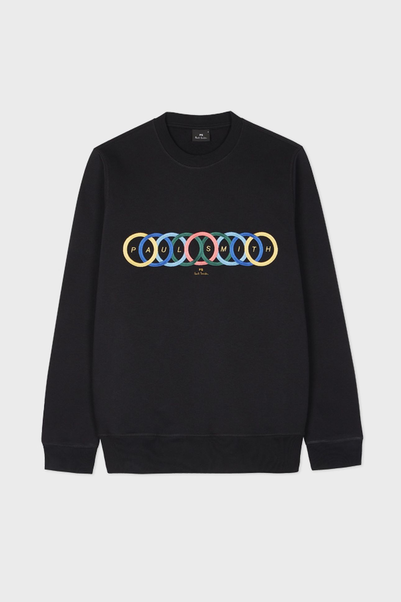 MENS REG FIT SWEATSHIRT CIRCLES BLACK 2