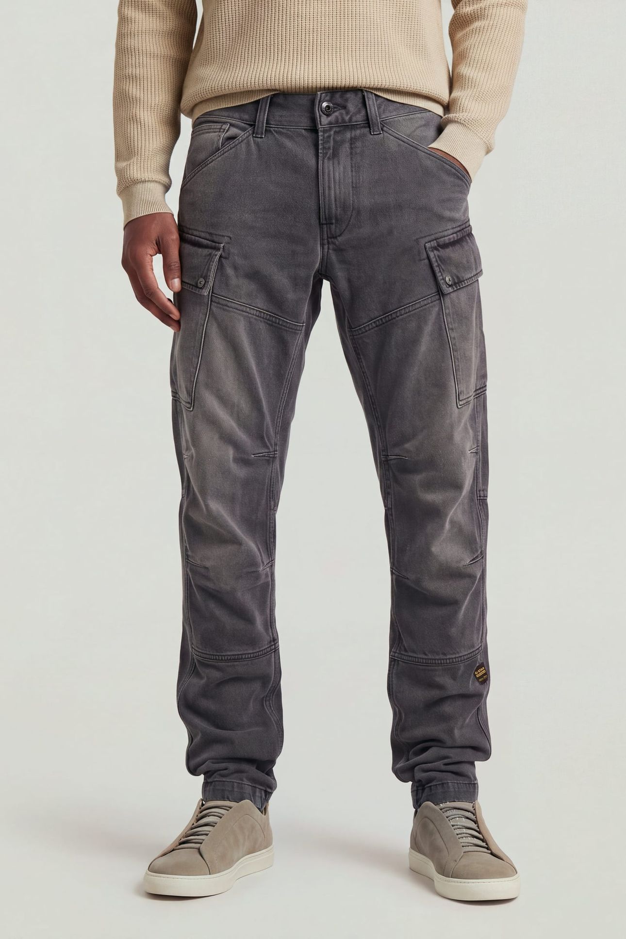 ROXIC ZIP REGULAR TAPERED GREY 1