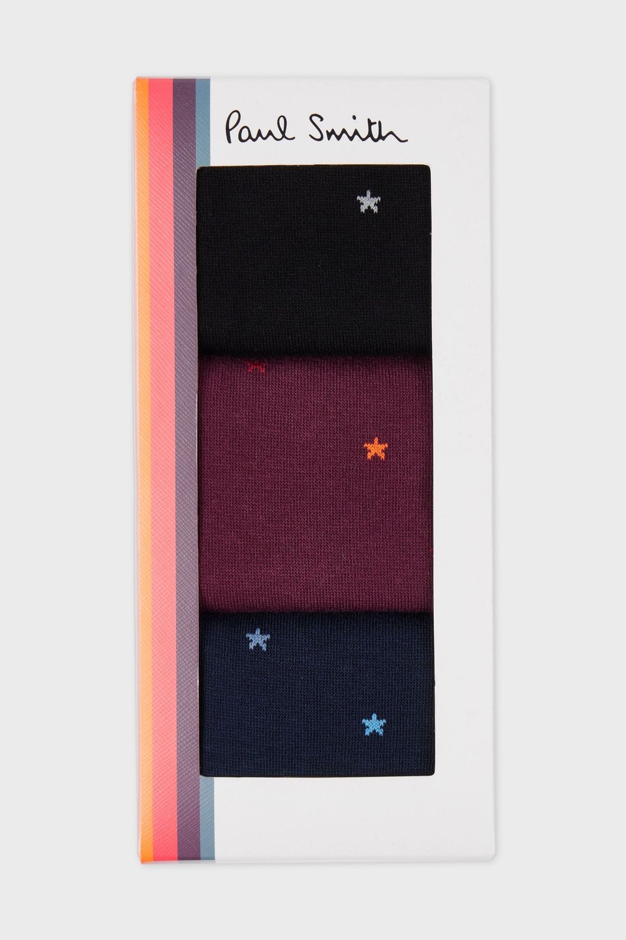 MEN SOCK 3PK STAR BUNNY MIXED PLATE 5