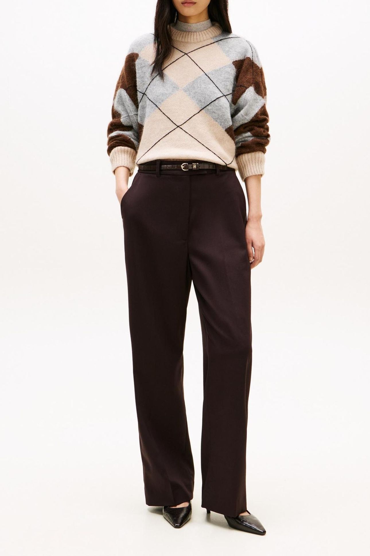 ALPACA BLEND ARGYLE ARGYLE LEGACY BROWN/MID GREY HEATHER 2