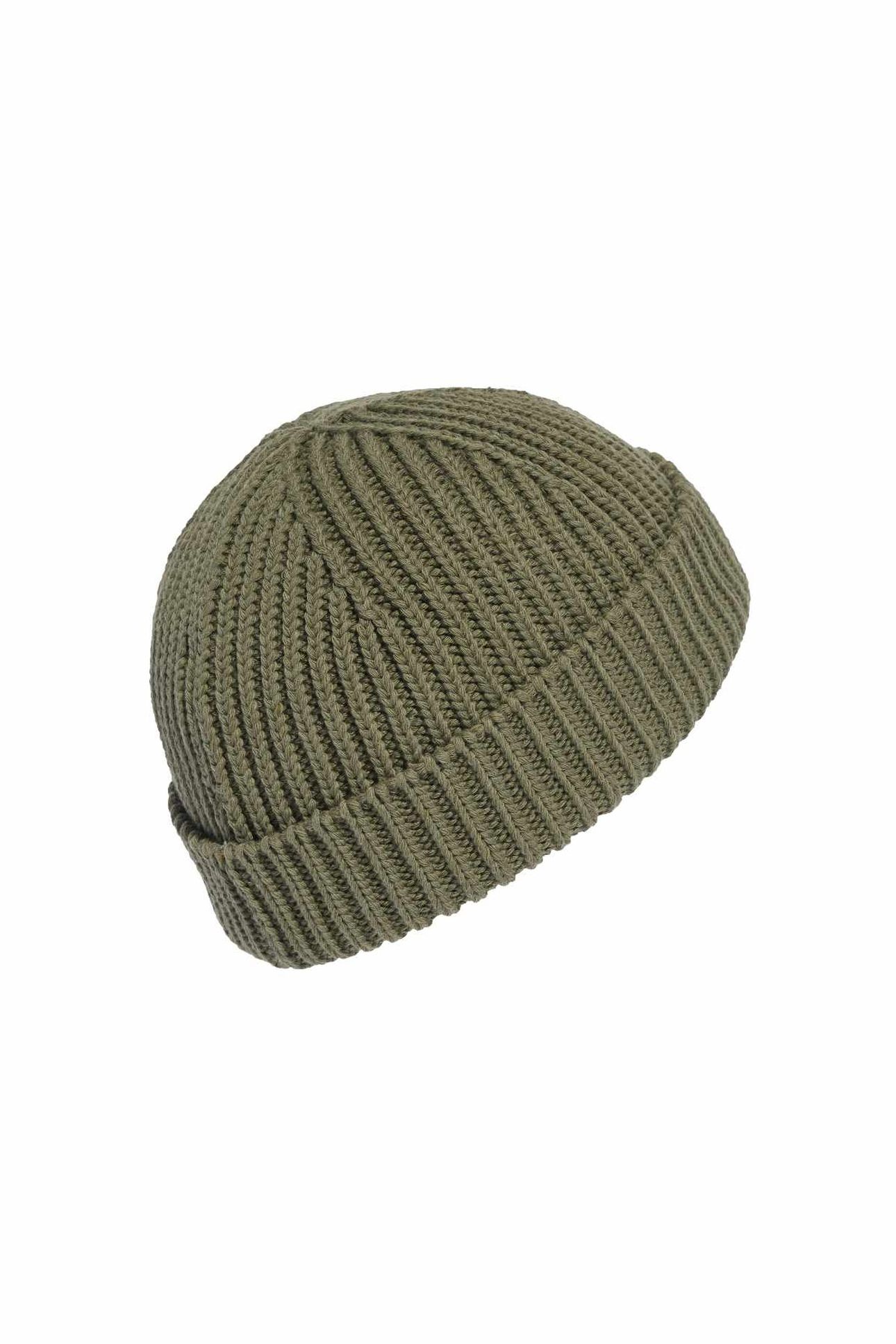 UNISEX SHORT BEANIE OLIVE STRATA 2