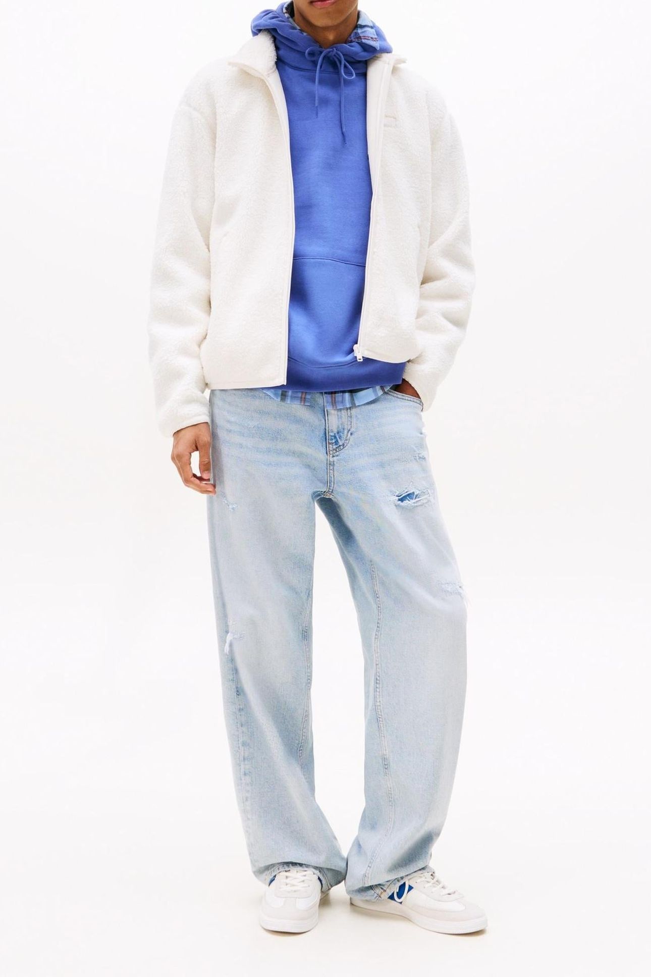 TJM RELAXED BADGE FULL ZIP ANCIENT WHITE 3