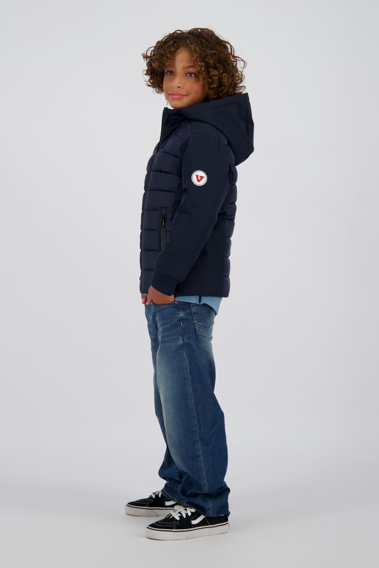 BOYS TEXTO JACKET OUTDOOR NAVY 4