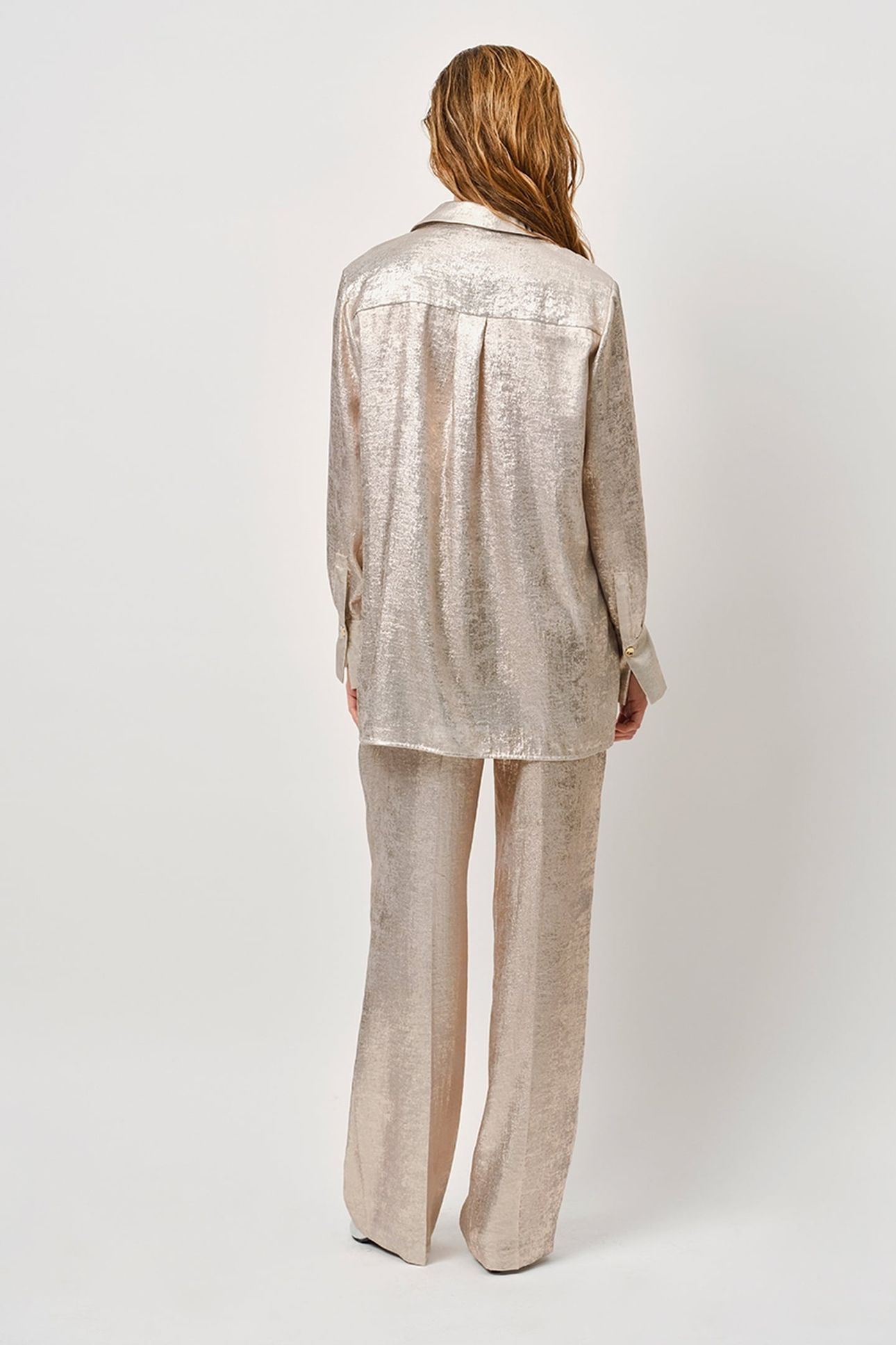 CHARM METALLIC PANTS CHAMPAGNE 4