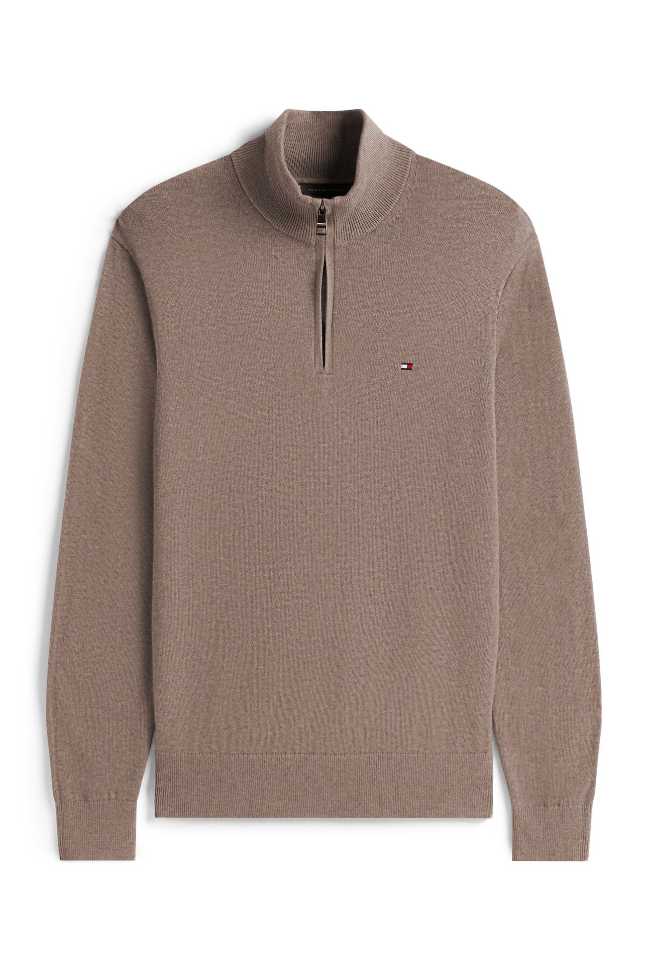 PIMA COTTON CASHMERE SWEATER COASTAL TAUPE HEATHER 4