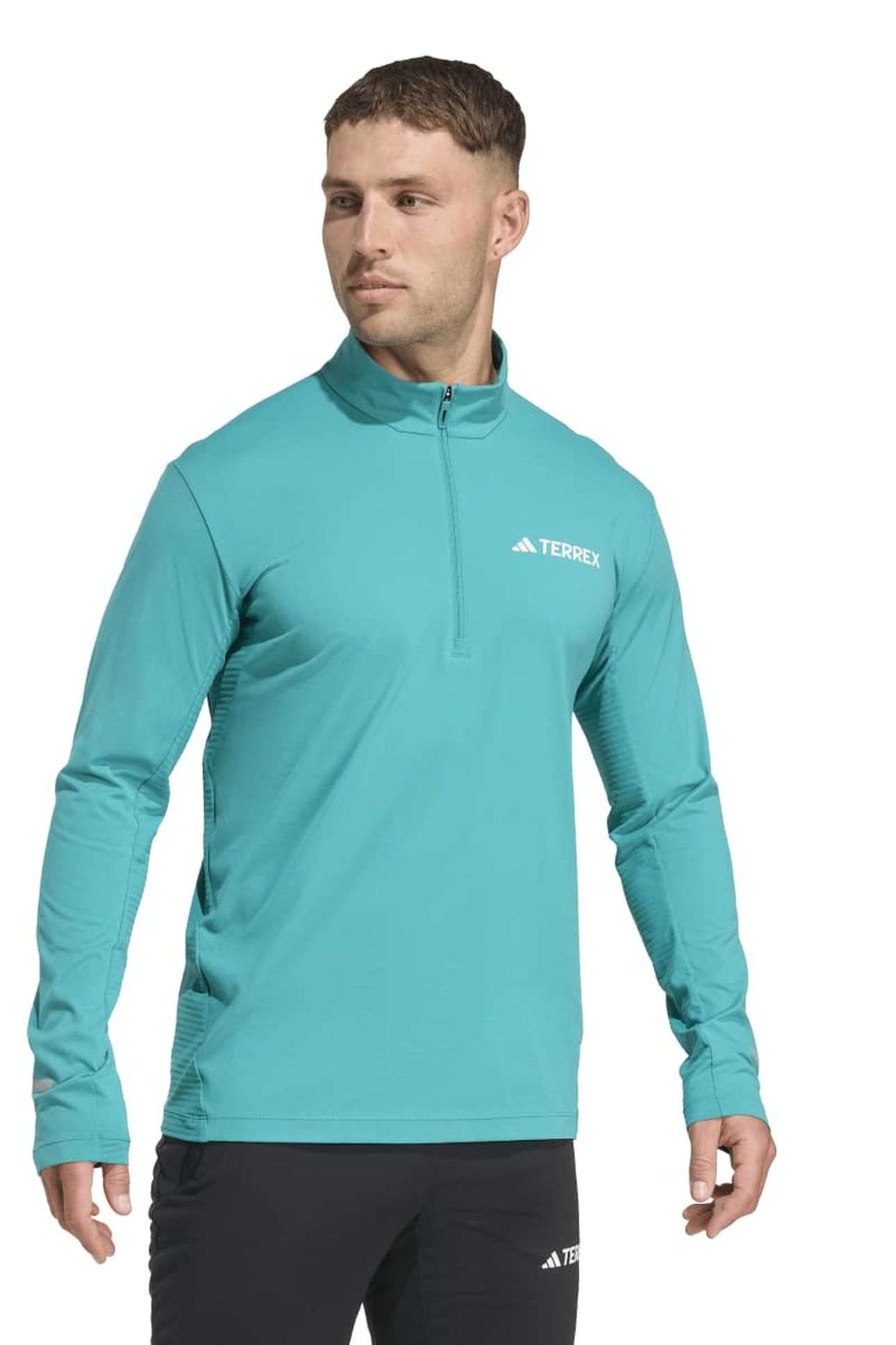 UNISEX TERREX HALF-ZIP LONG-SLEEVE PURE TEAL 2