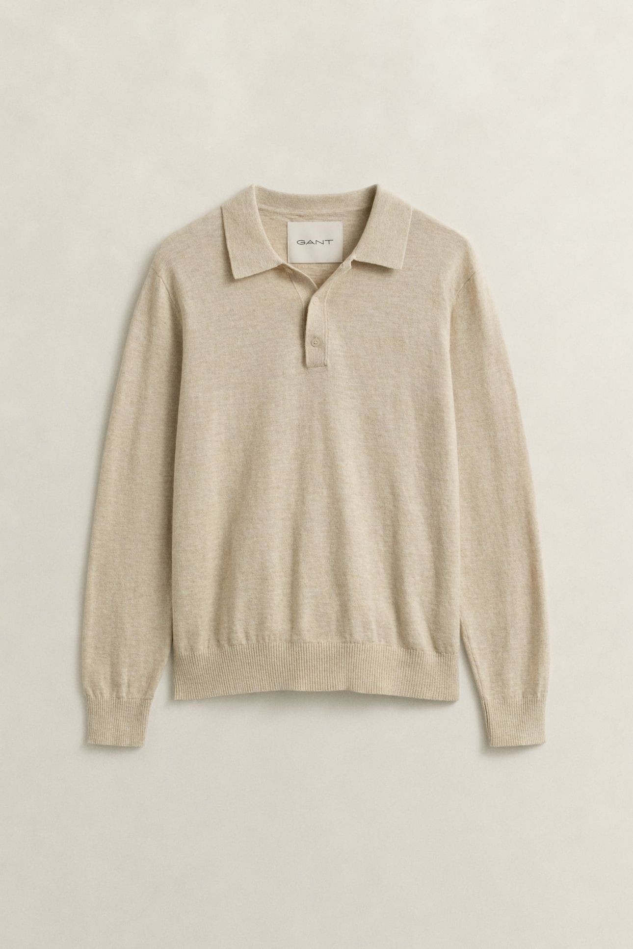 SLUB COTTON LINEN POLO SEED MELANGE 4