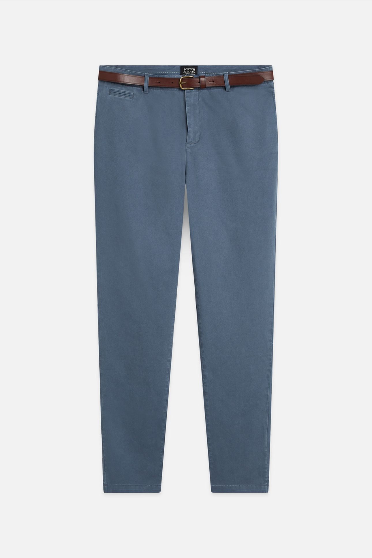 WARREN COTTON TWILL WASHED CHINO WITH BELT BERING SEA 1
