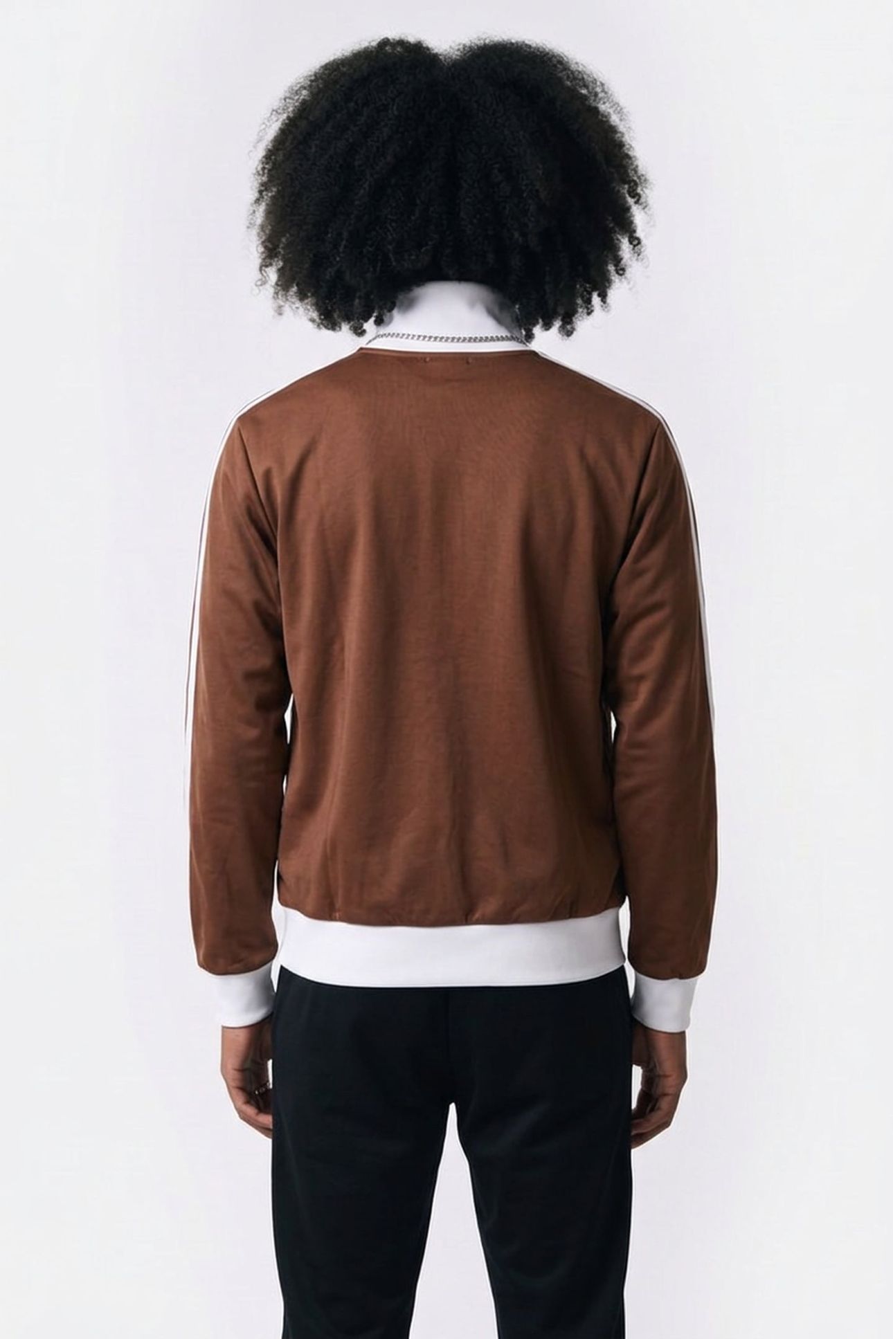 UNISEX CLASSIC TRACK TOP PRELOVED BROWN 5