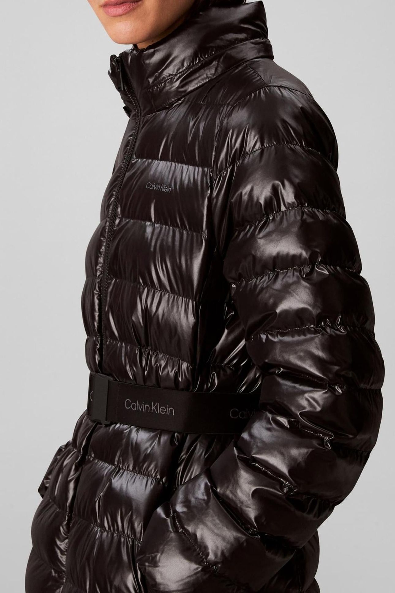 BELTED LIGHTWEIGHT COAT BLACK 5