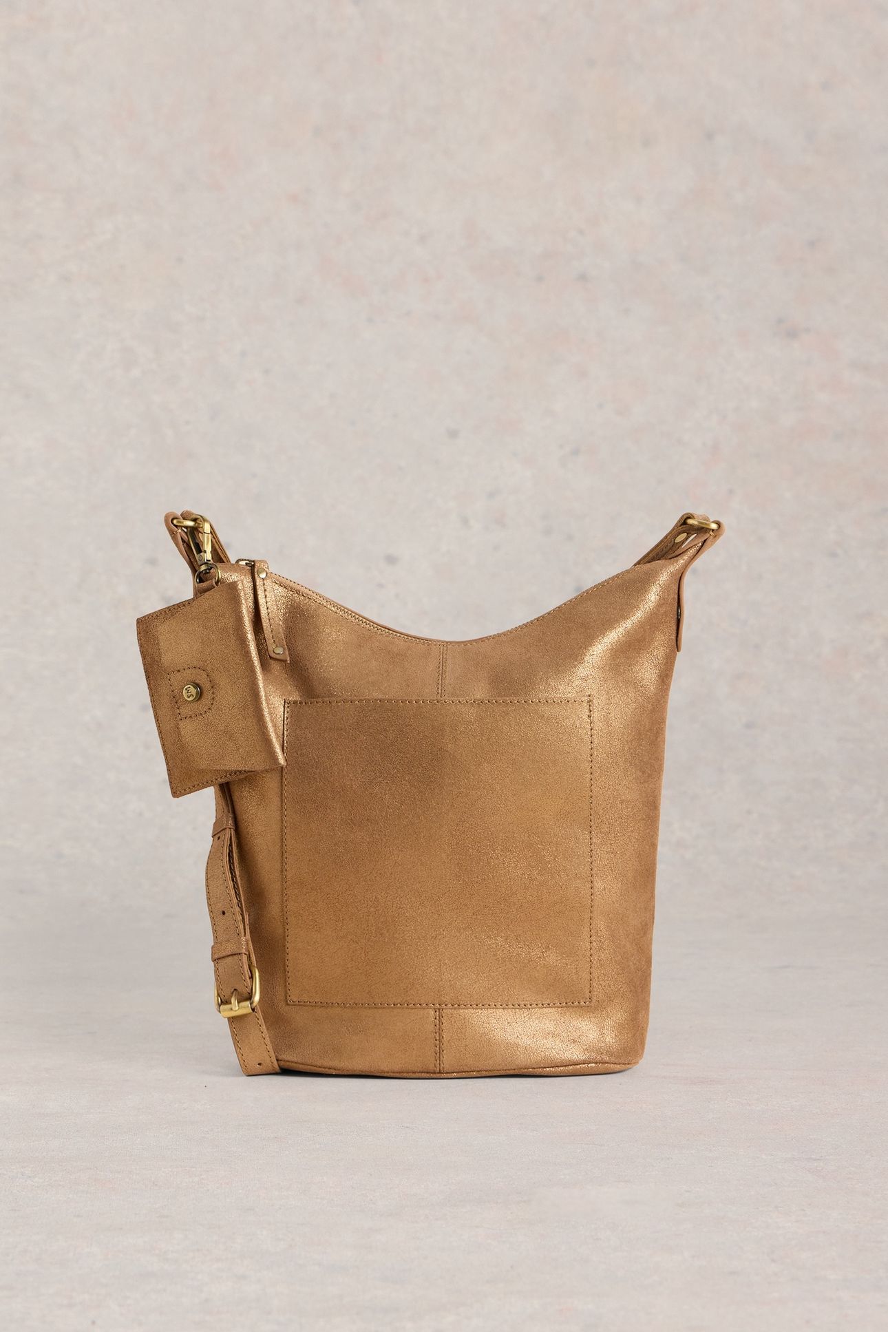 FERN LEATHER CROSSBODY MIXED METALLIC 1