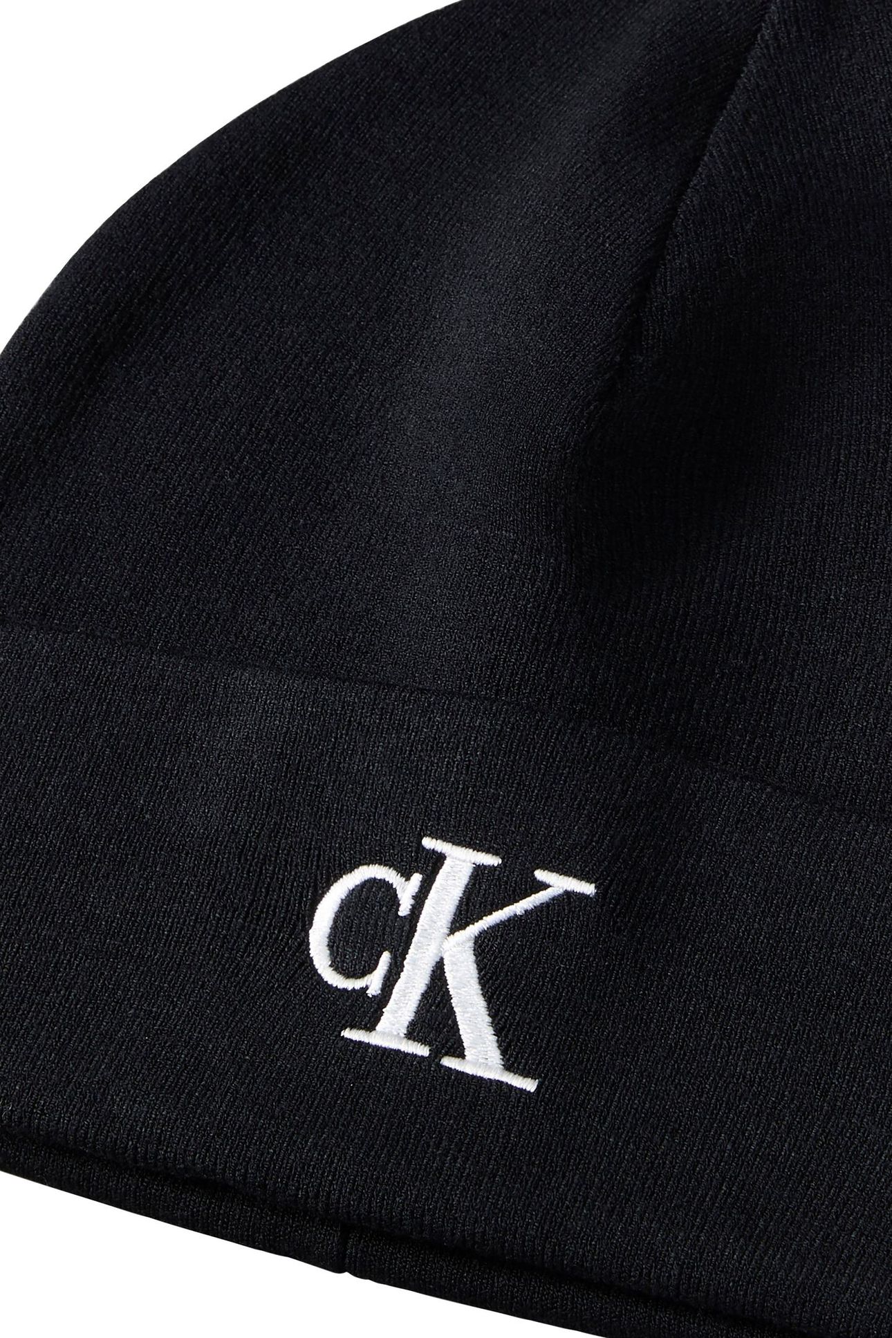 CK FINE RIB BEANIE BLACK 3