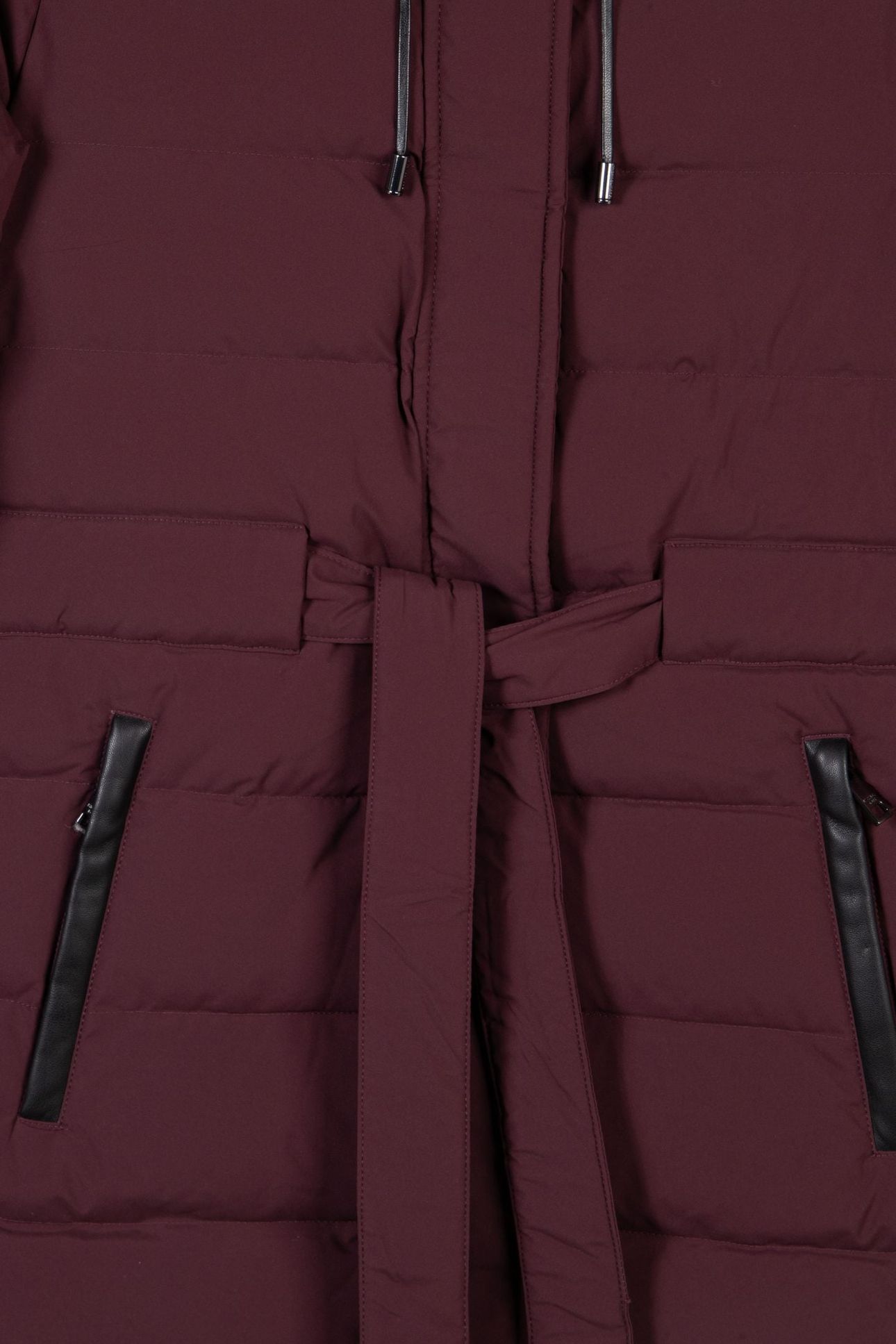 BELTED HORIZONTAL QUILTED MERLOT 4