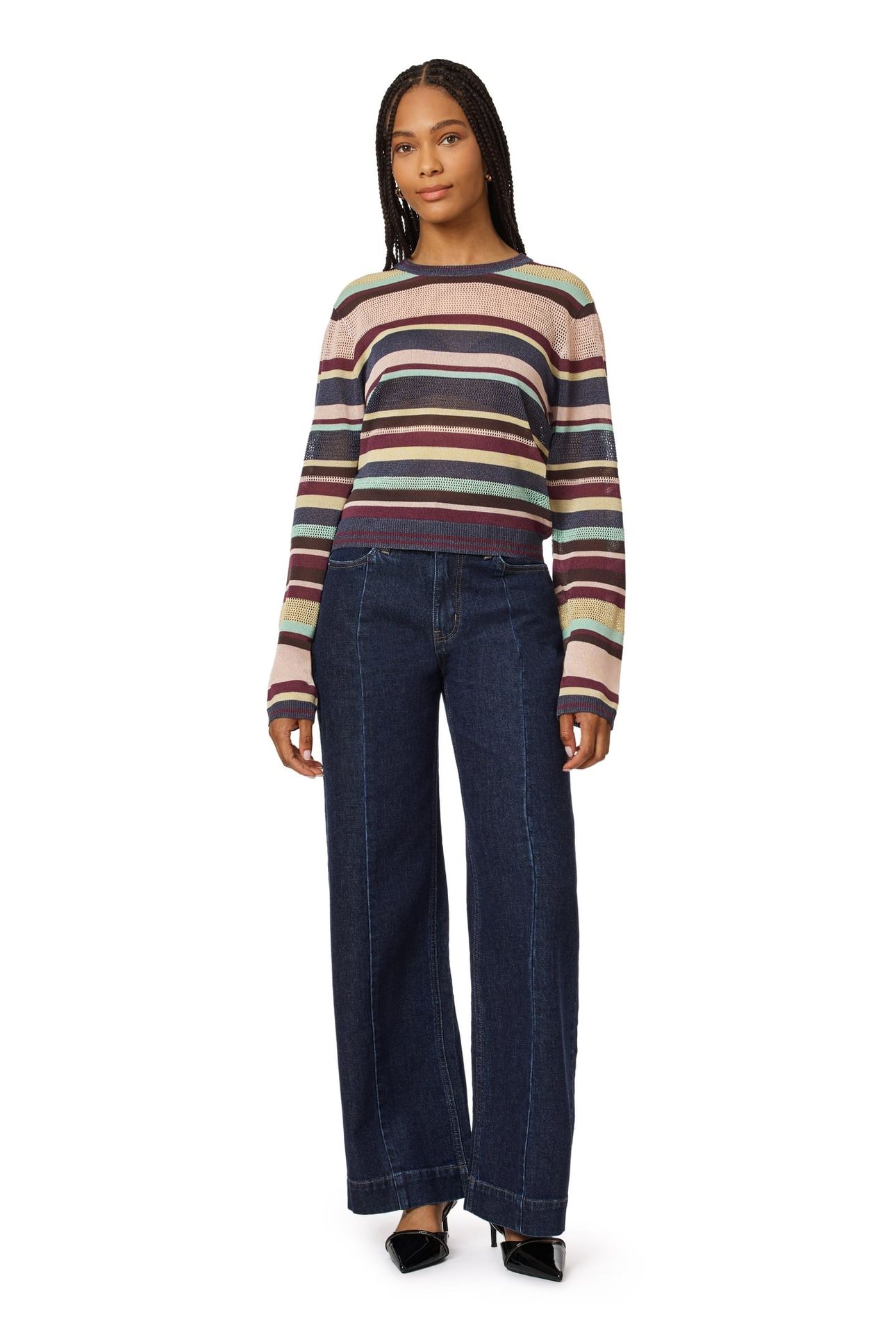 JACQUARD PULLOVER CHARCOAL GREY HEATHER MIX 3