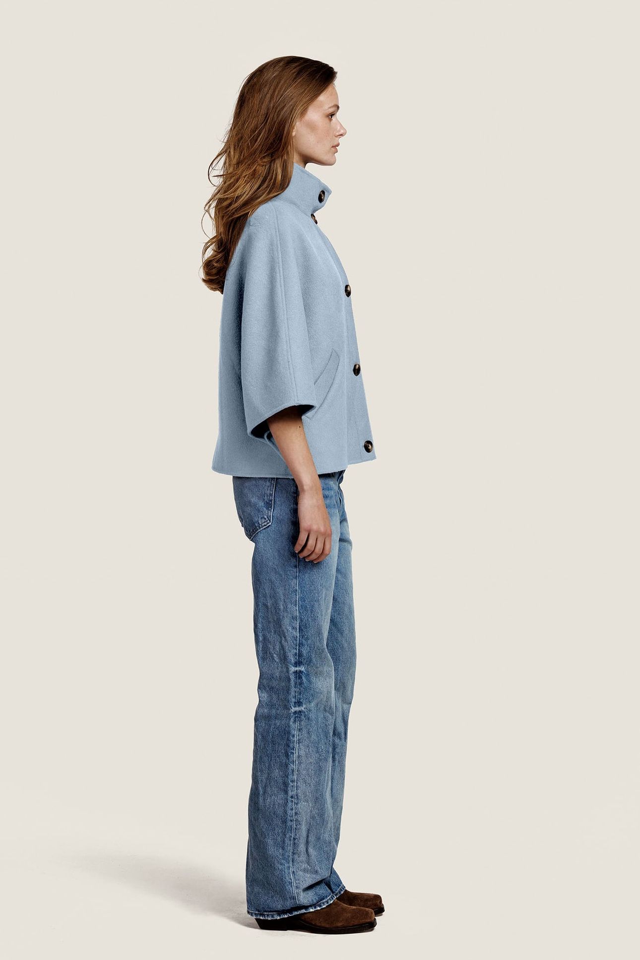 LIV WOOL JACKET GREY BLUE 3