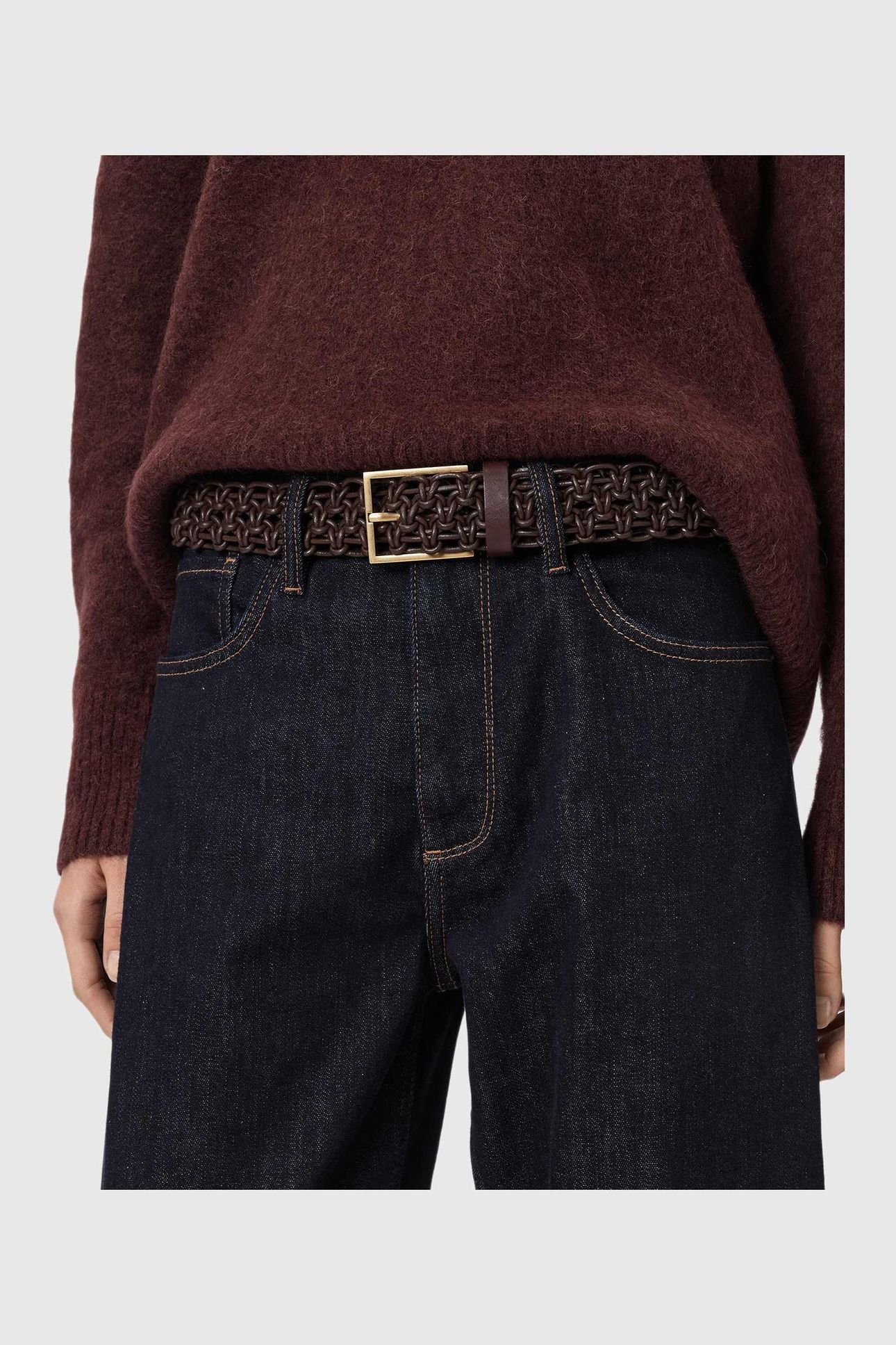 ILA WOVEN BELT BROWN 3