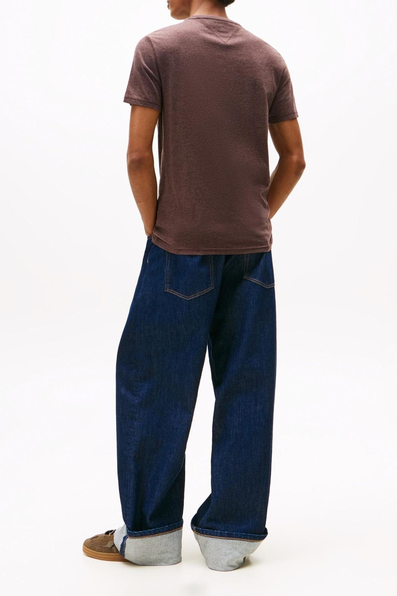 TJM XSLIM JASPE TEE RICH BROWN HEATHER 2