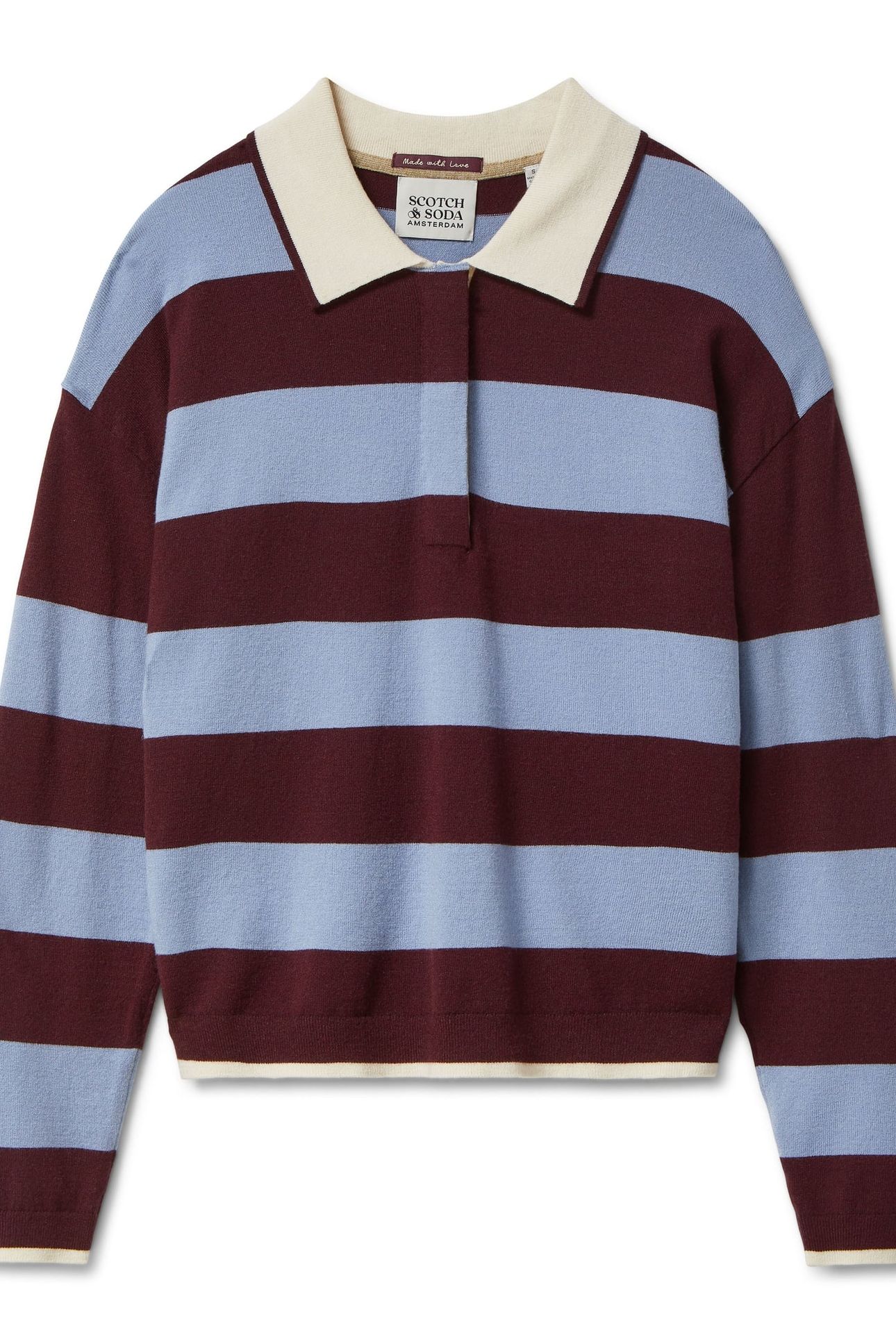 POLO SWEATER FIG / STONEWASH 4