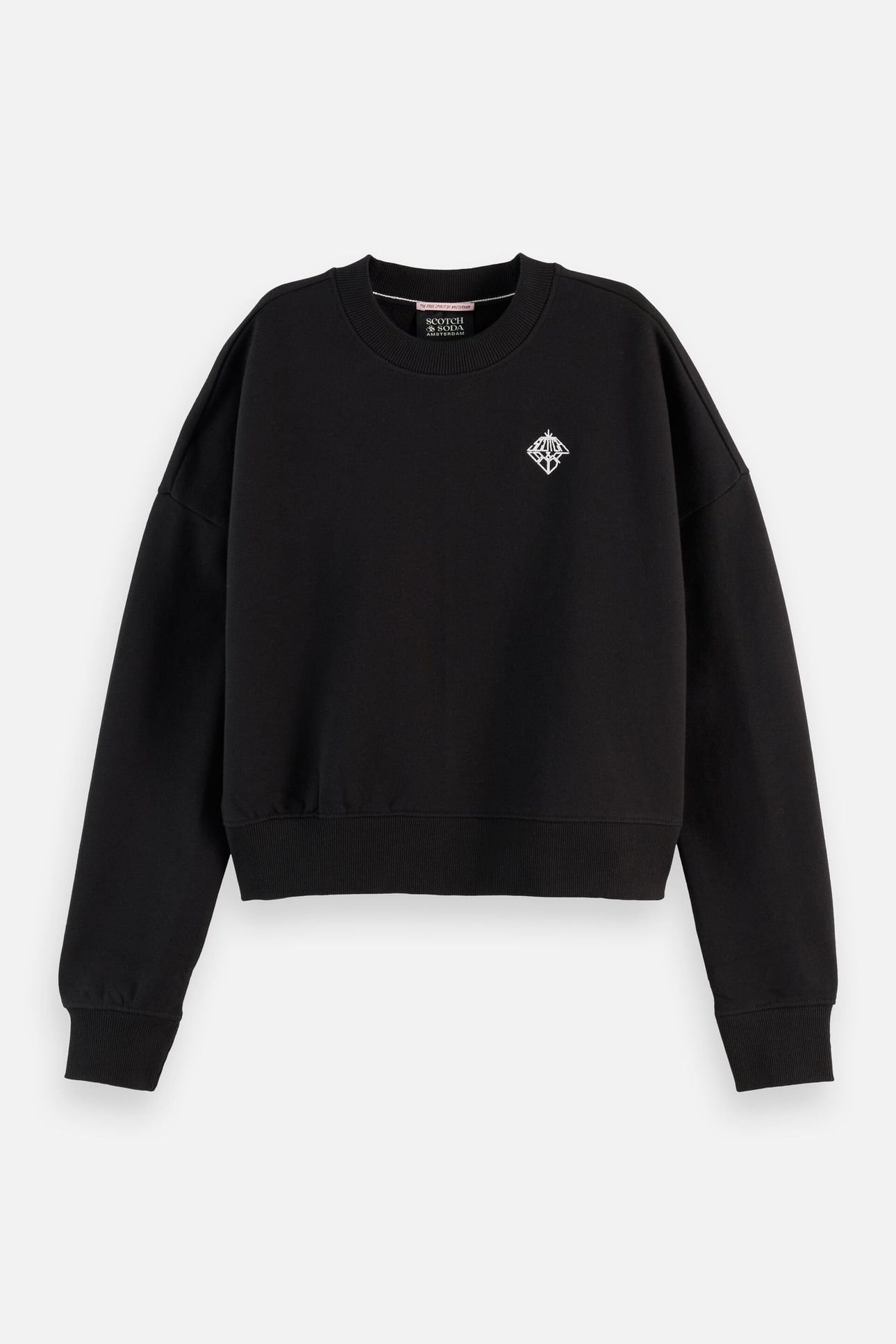 EMBROIDERED LOGO SWEATSHIRT BLACK 4
