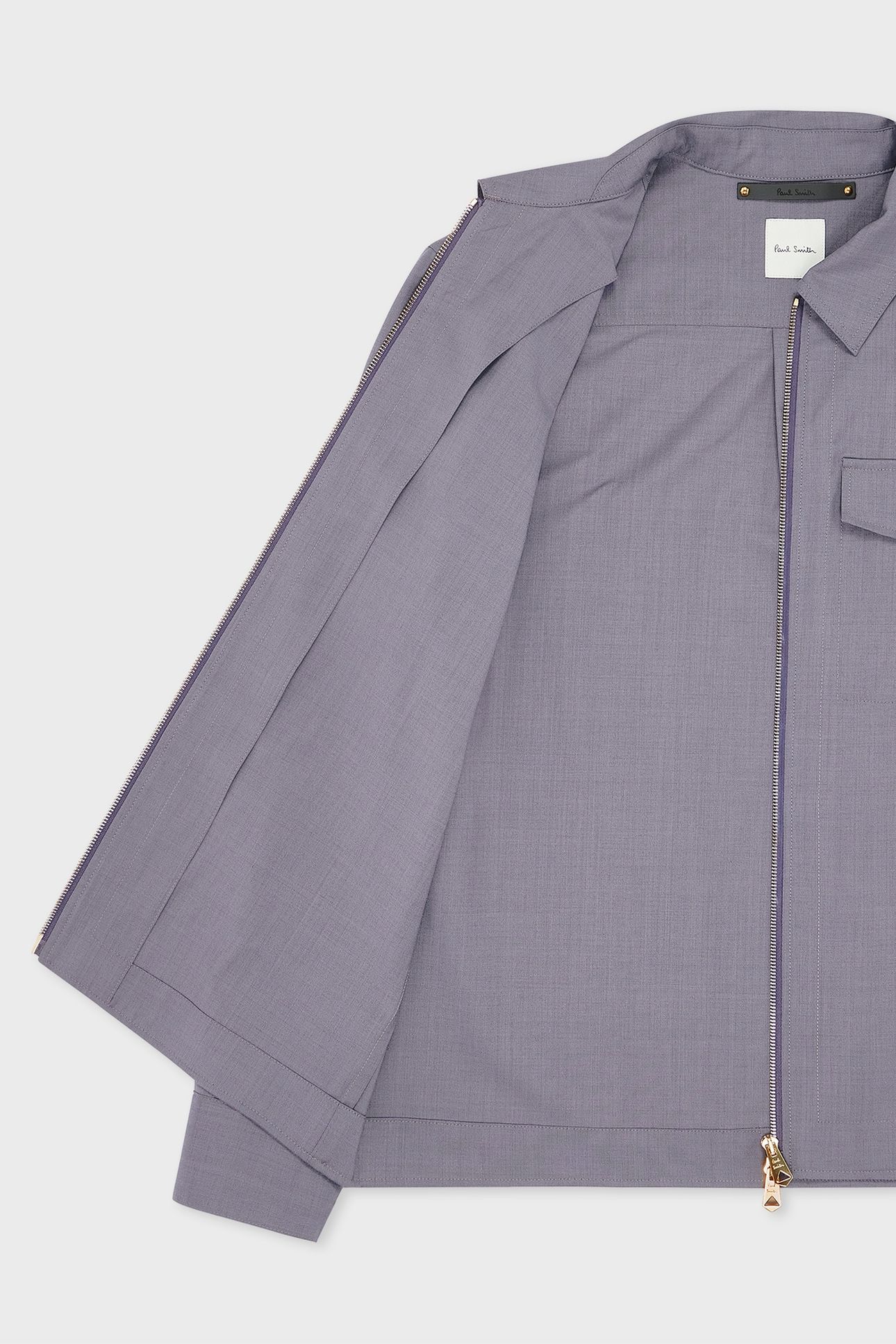 MENS ZIP SHIRT JACKET DARK VIOLET 10