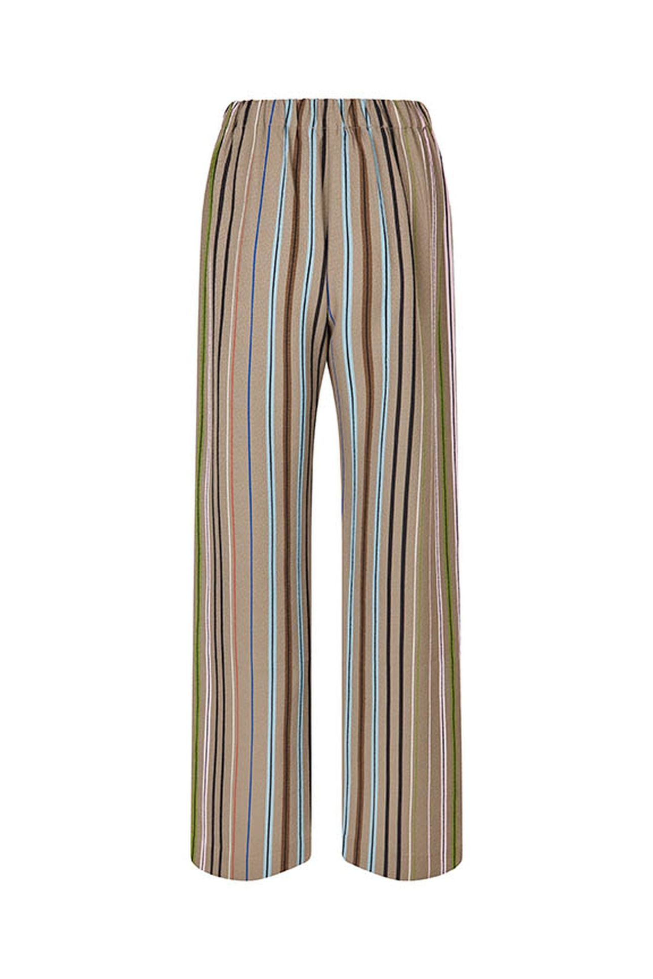 ELASTICATED LONG PANTS MULTI STRIPE 4