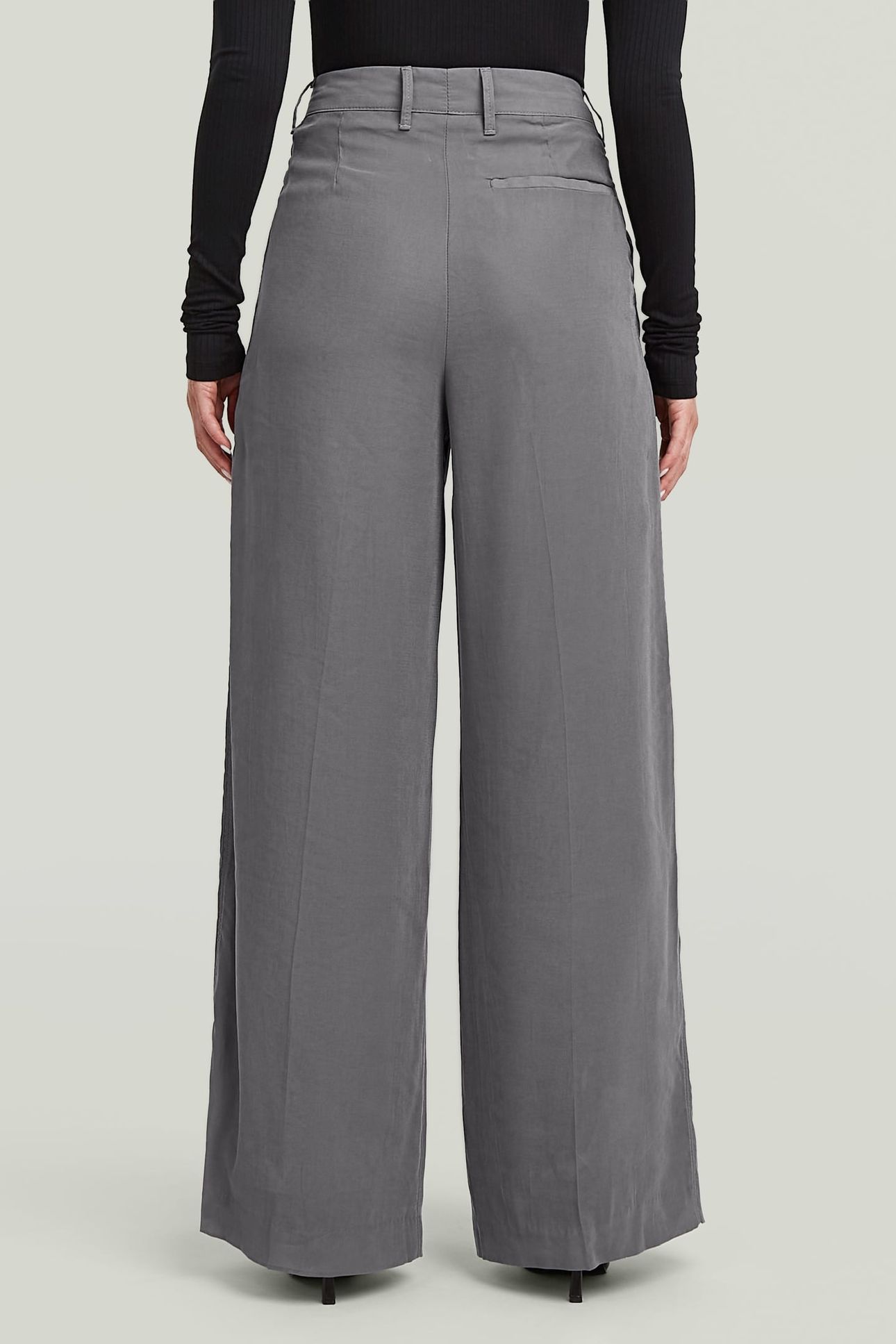 FLUID WIDE LEG PANTS GREY 2