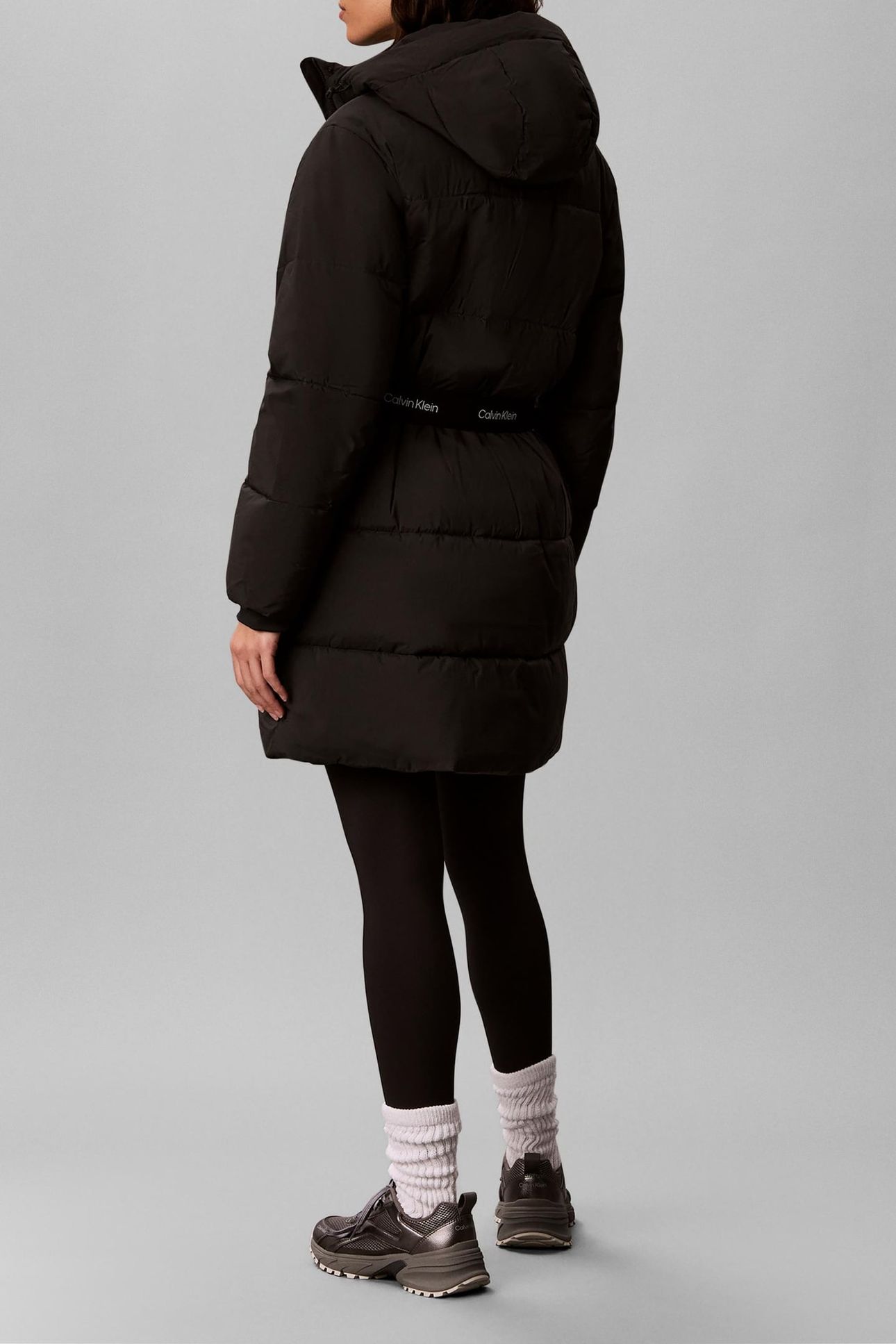 BELTED MIDWEIGHT COAT BLACK 2
