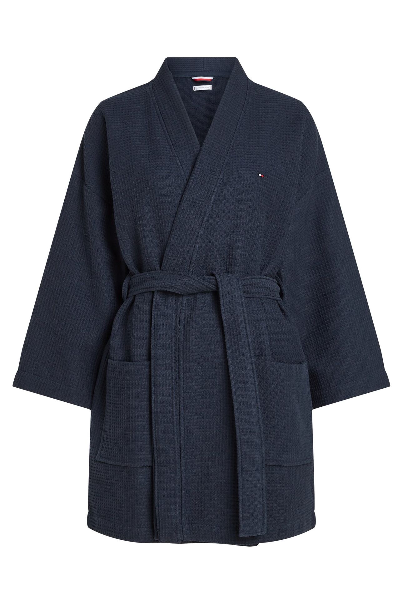 WAFFLE BATHROBE DARK NIGHT NAVY 4