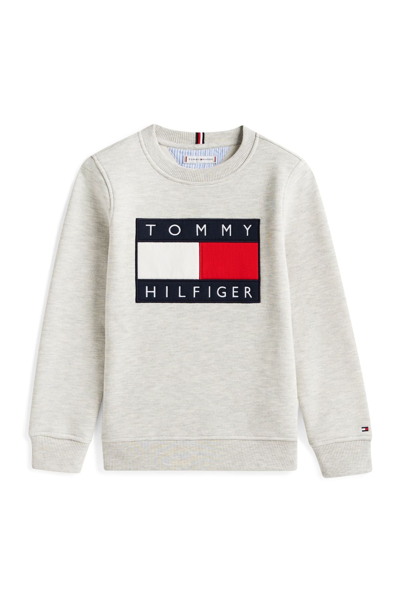 UNISEX HERITAGE FLAG SWEATSHIRT LIGHT GREY HEATHER 3