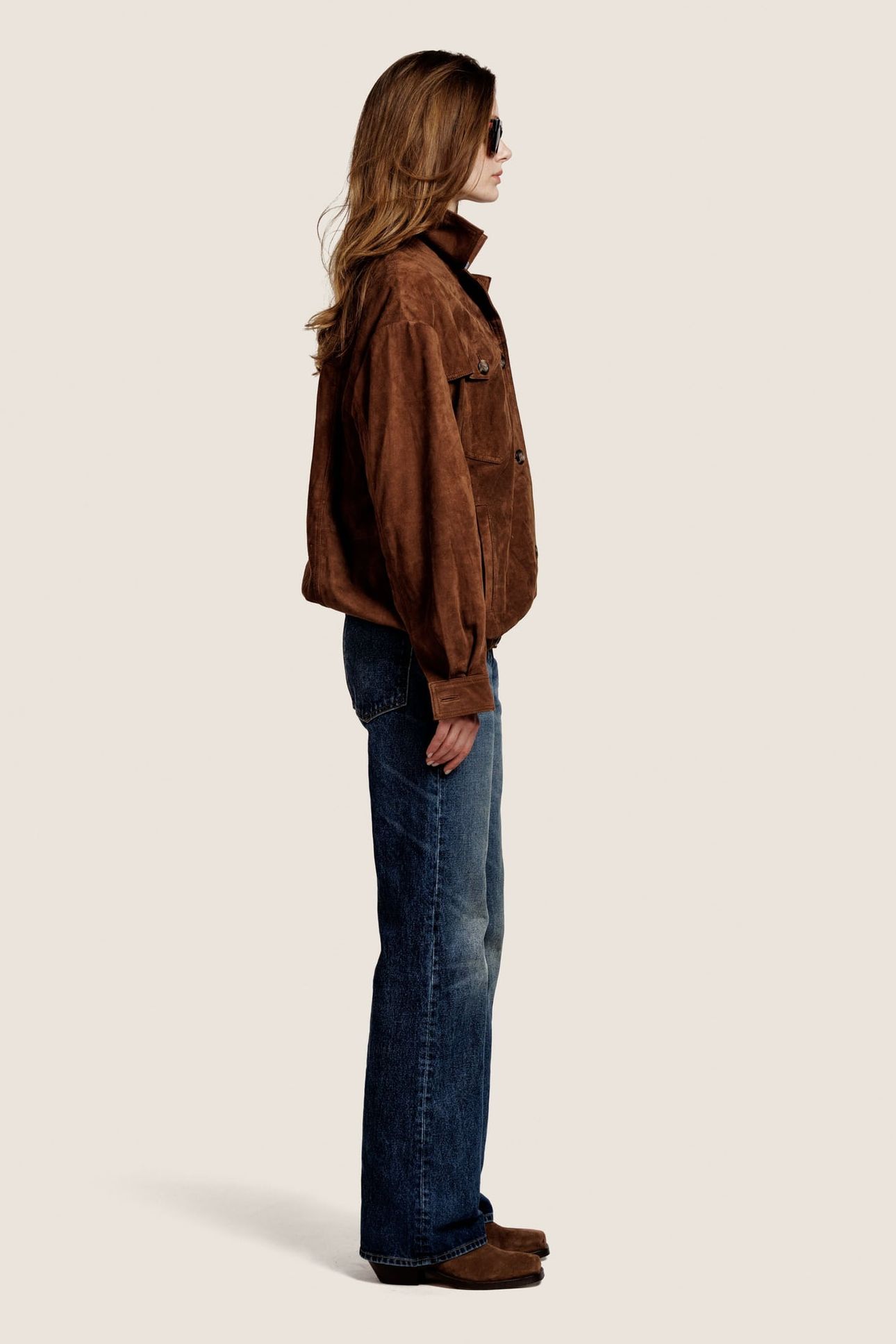 MORENA SUEDE JACKET TABACCO 3