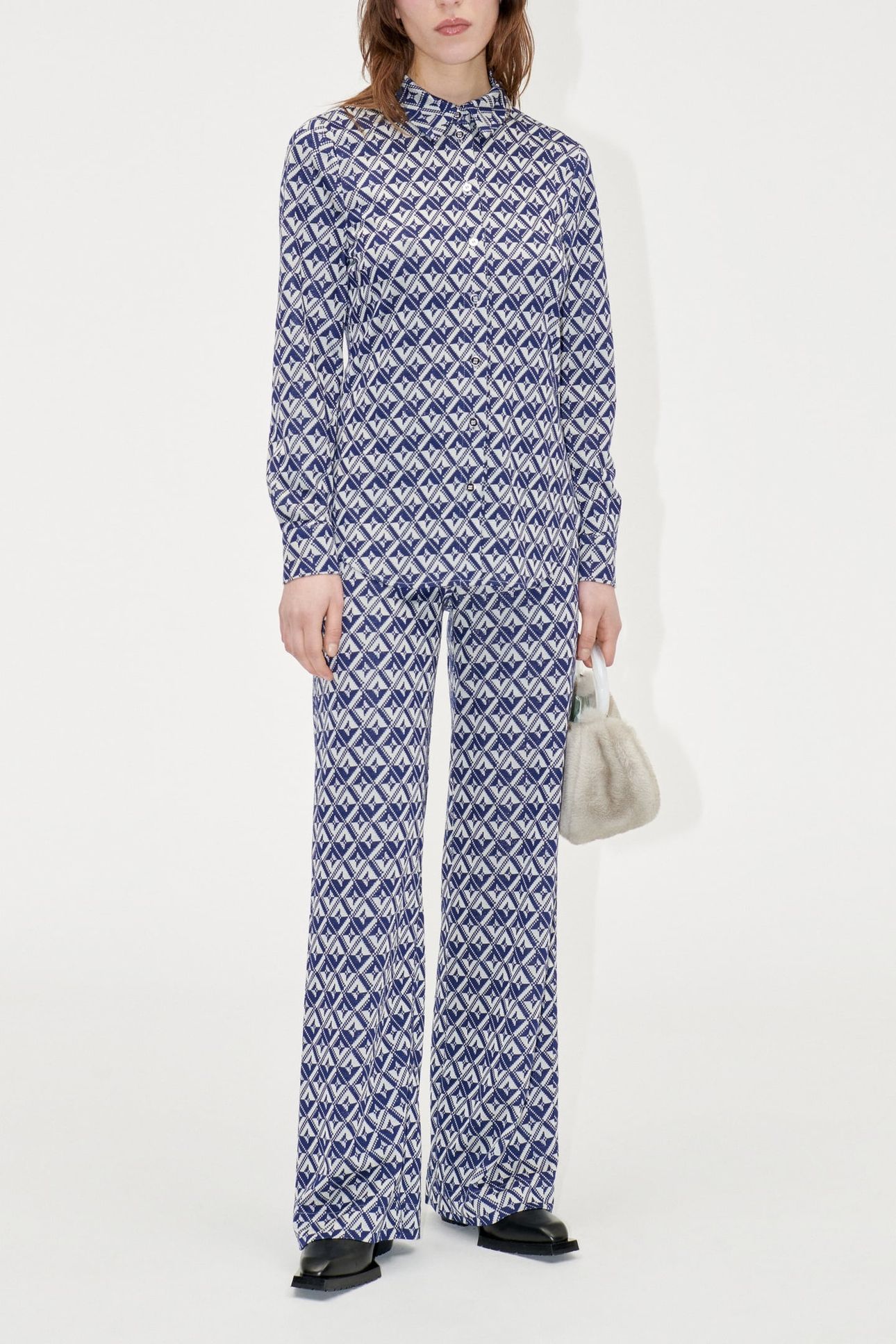 SABINA SHIRT LONG SLEEVE PIXELATED RHOMBUS 1