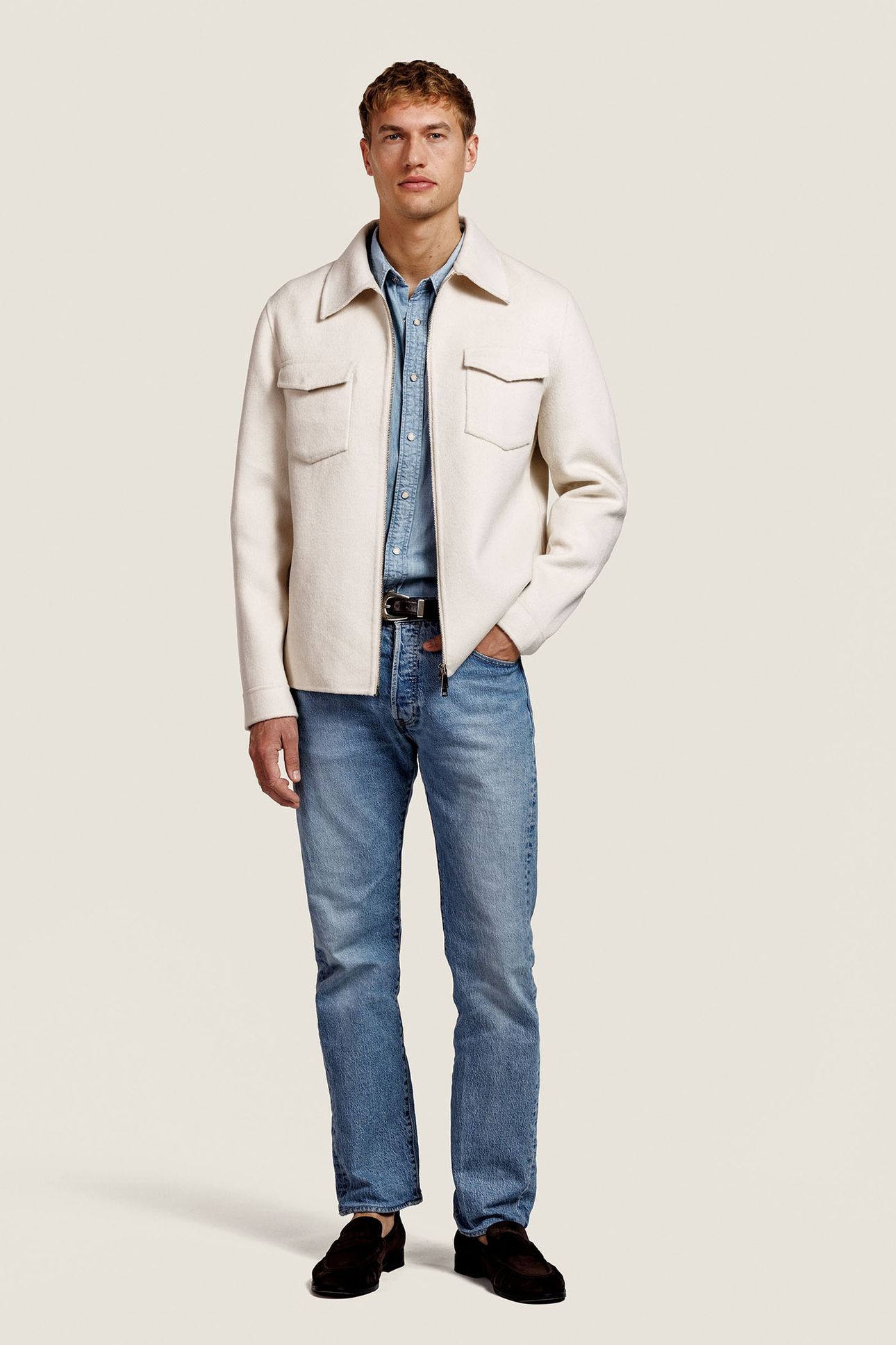 ROBERT WOOL JACKET VANILLE 1