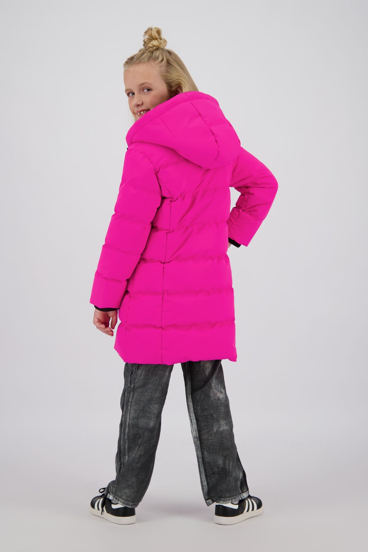 GIRLS TANJA JACKET OUTDOOR BRIGHT PINK 2