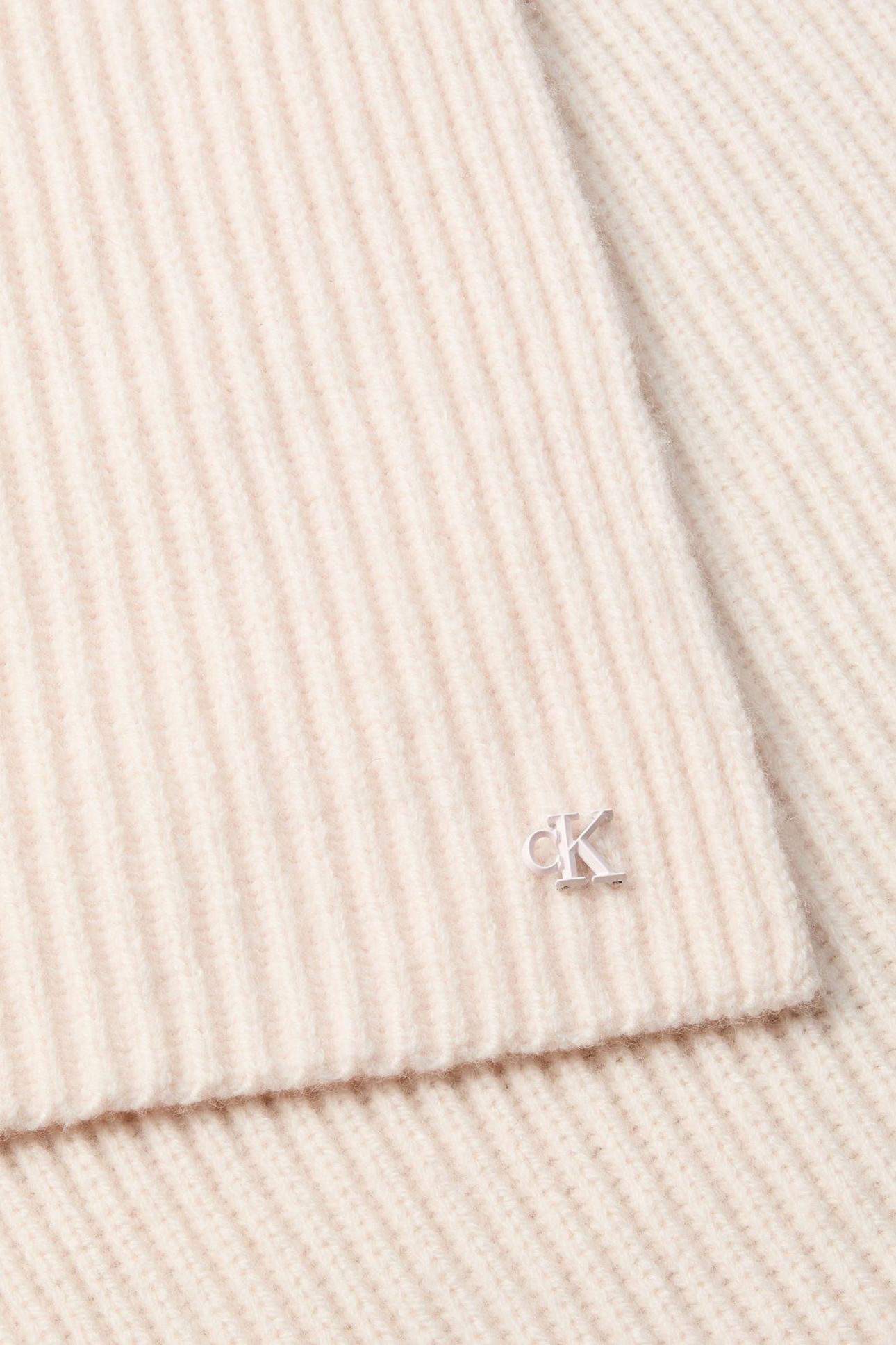 CK METAL WOOL RIB SCARF TENDER BLUSH 3