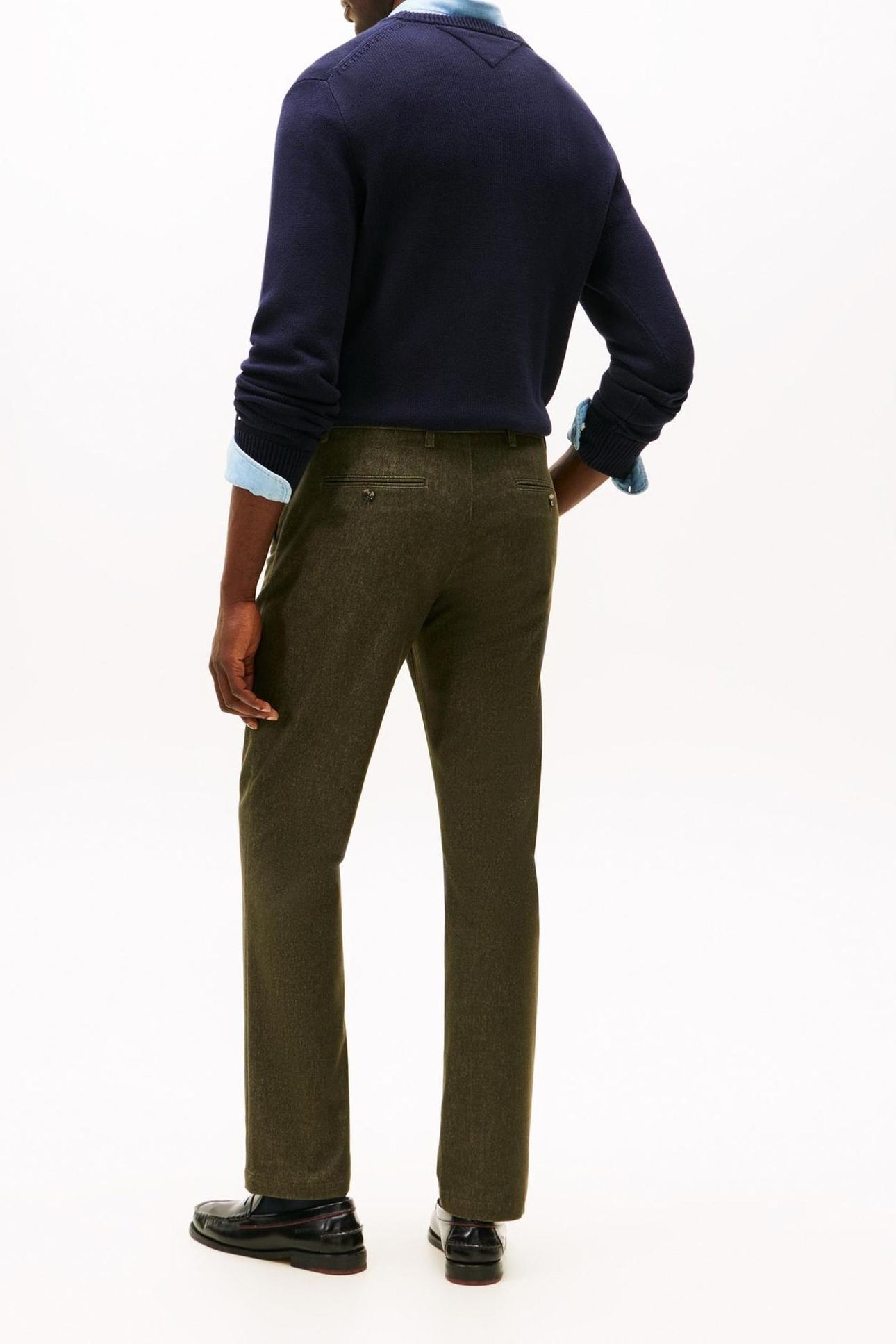 DENTON BRUSHED MARL ARMY GREEN 3