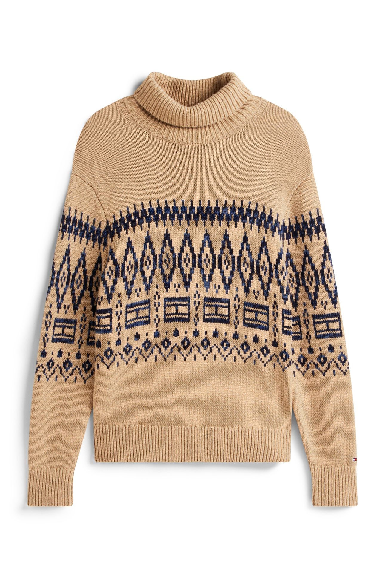 PLACED FAIRISLE WOOL TIMELESS CAMEL HEATHER 4
