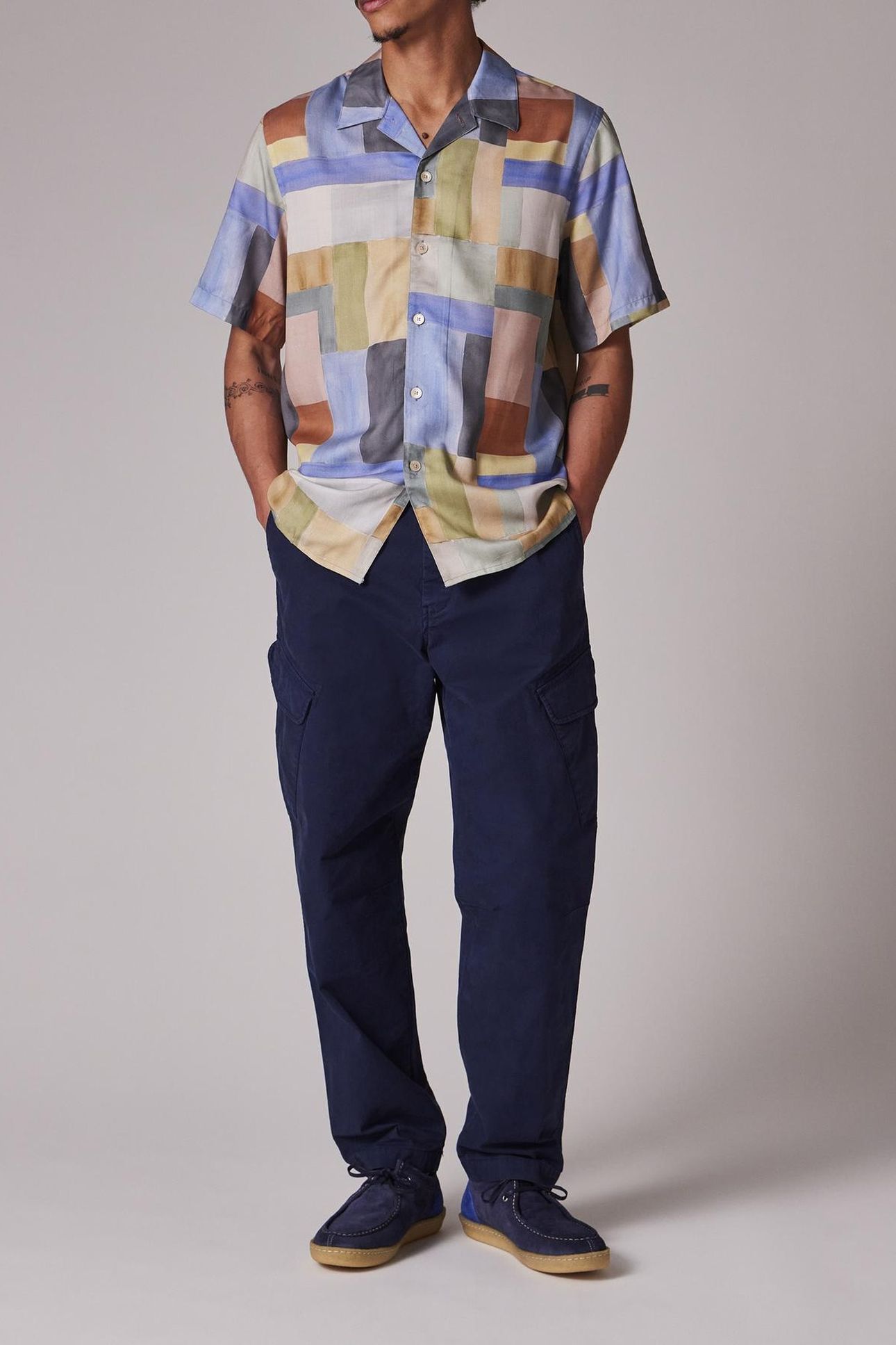 MENS SS CASUAL FIT SHIRT MULTI COLOURED 1