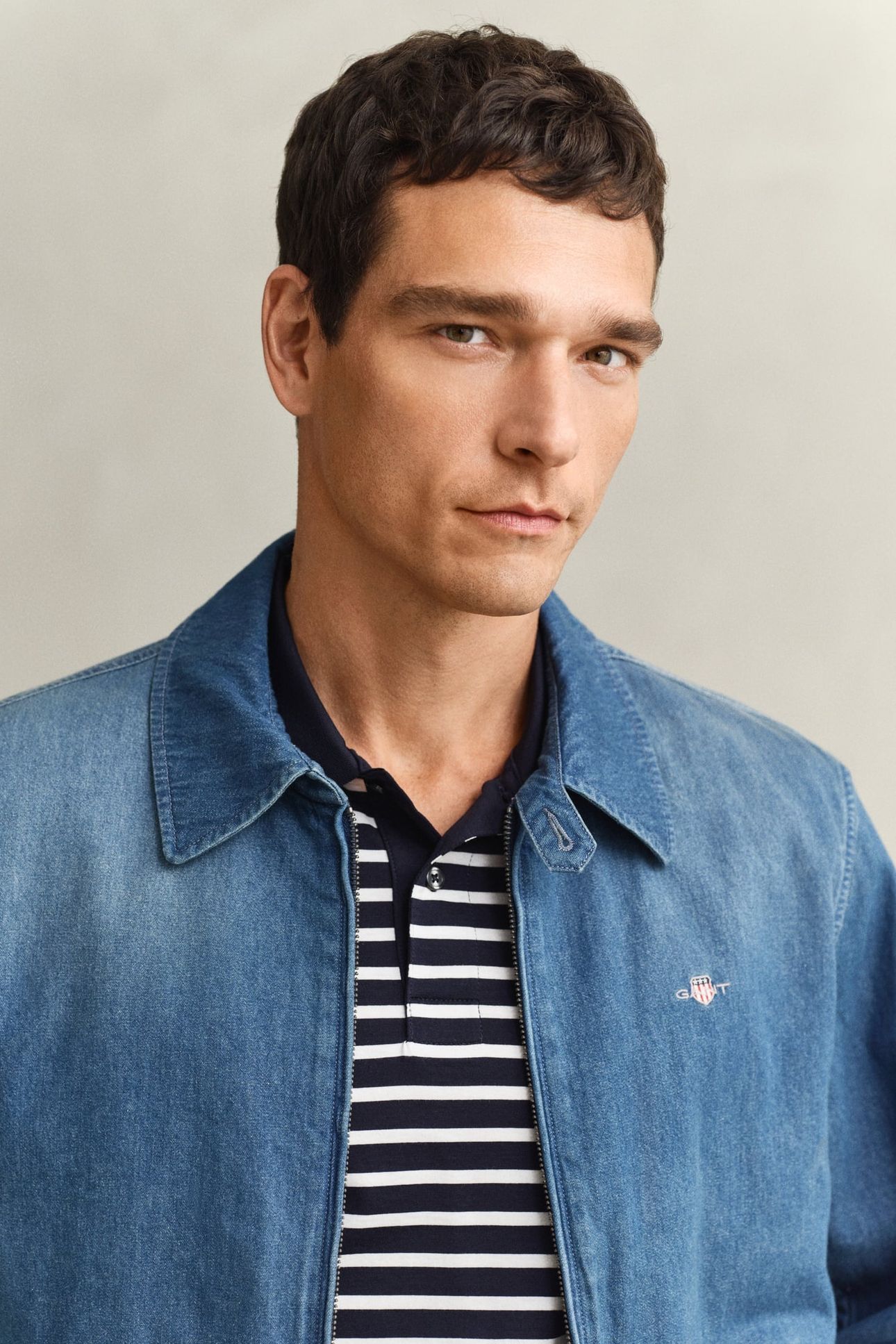 INDIGO WINDCHEATER JACKET SEMI LIGHT BLUE 5