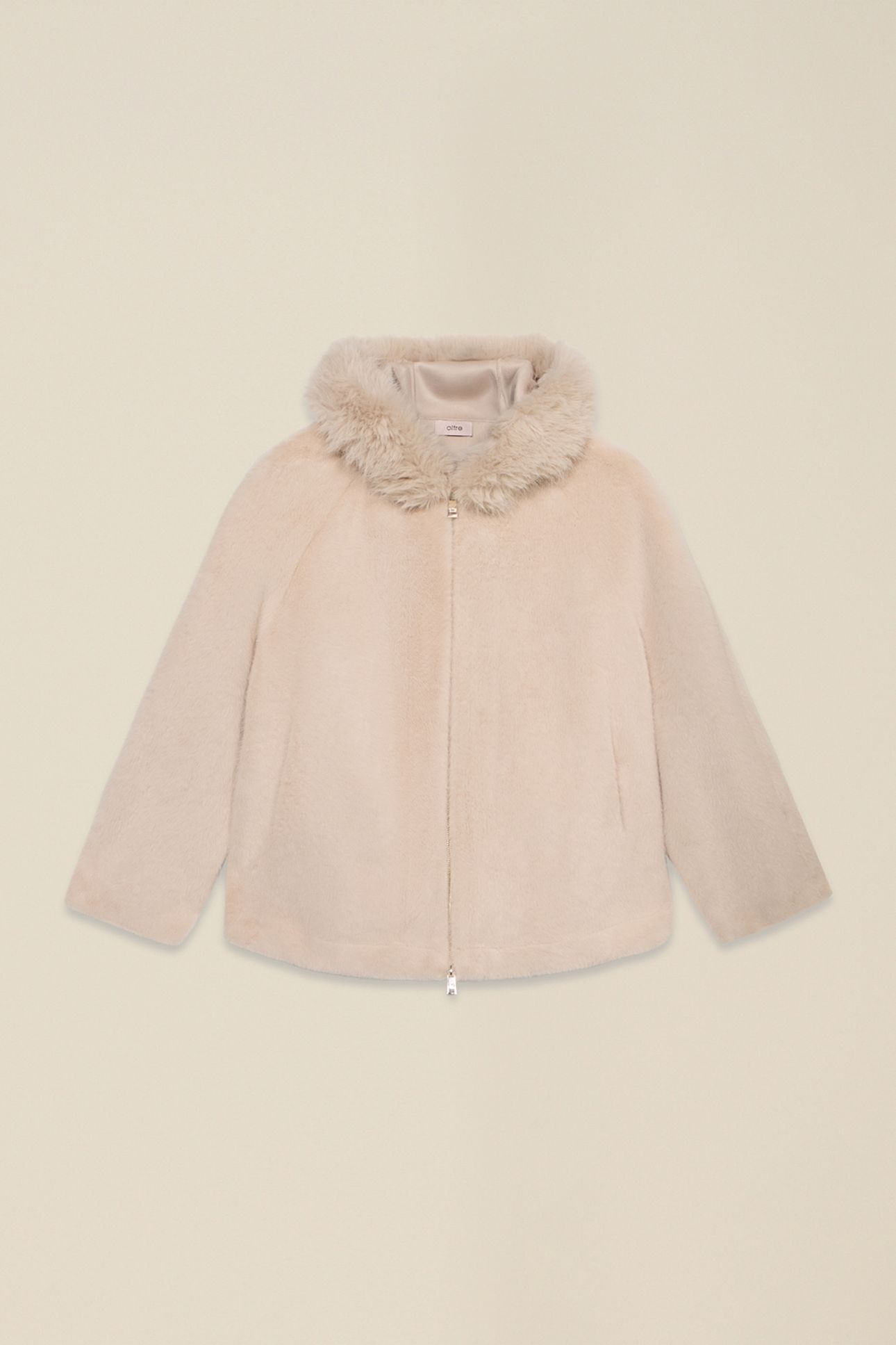 SHORT PARKA WITH HOOD WHITE 4